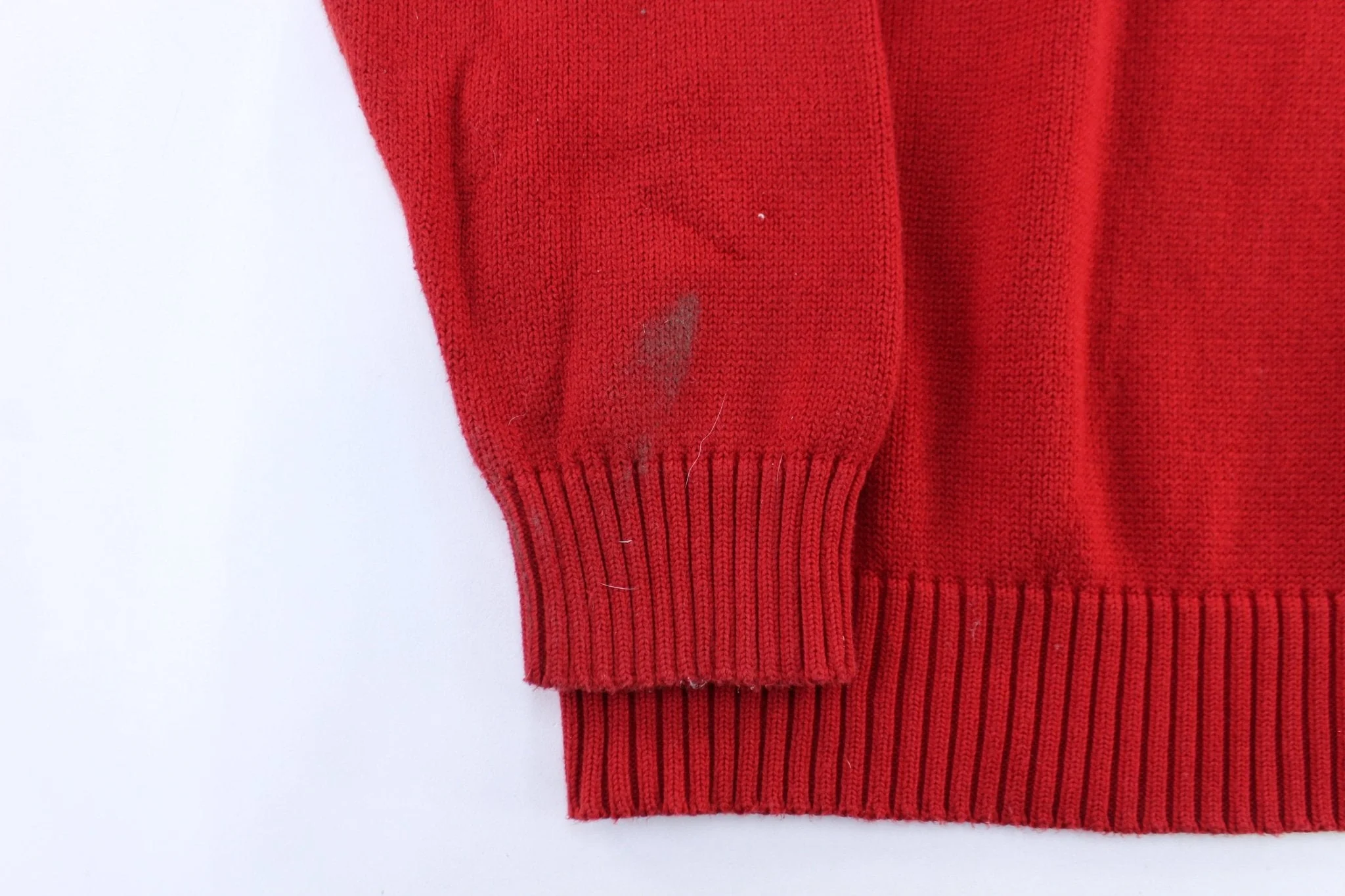Polo by Ralph Lauren Embroidered Logo Red Zip Up Sweater - Image 3