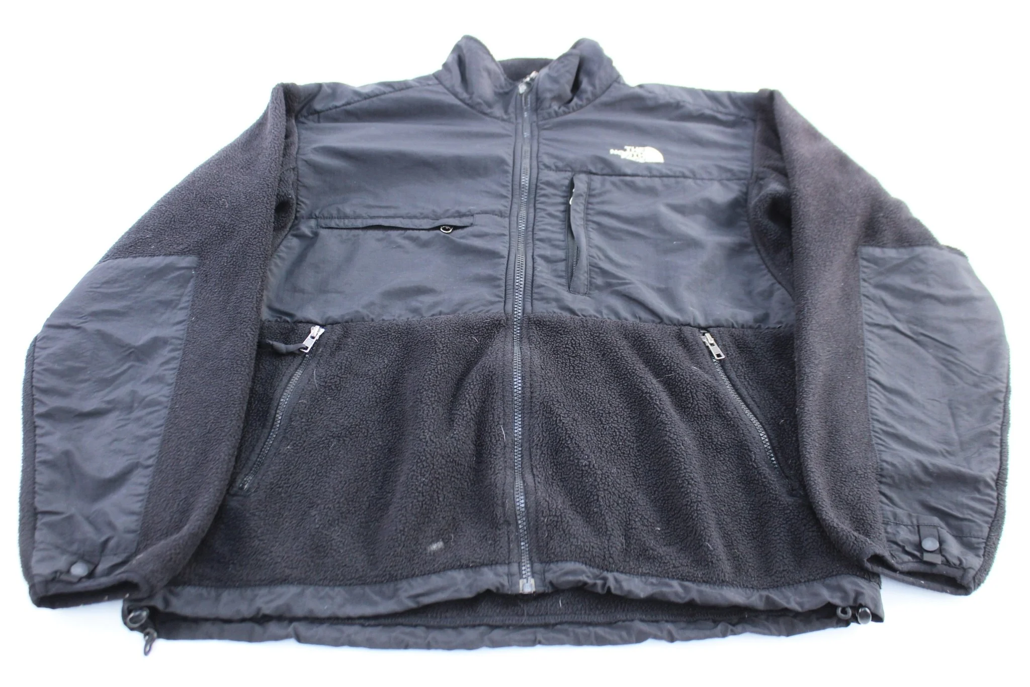 The North Face Embroidered Logo Black Denali Fleece Jacket