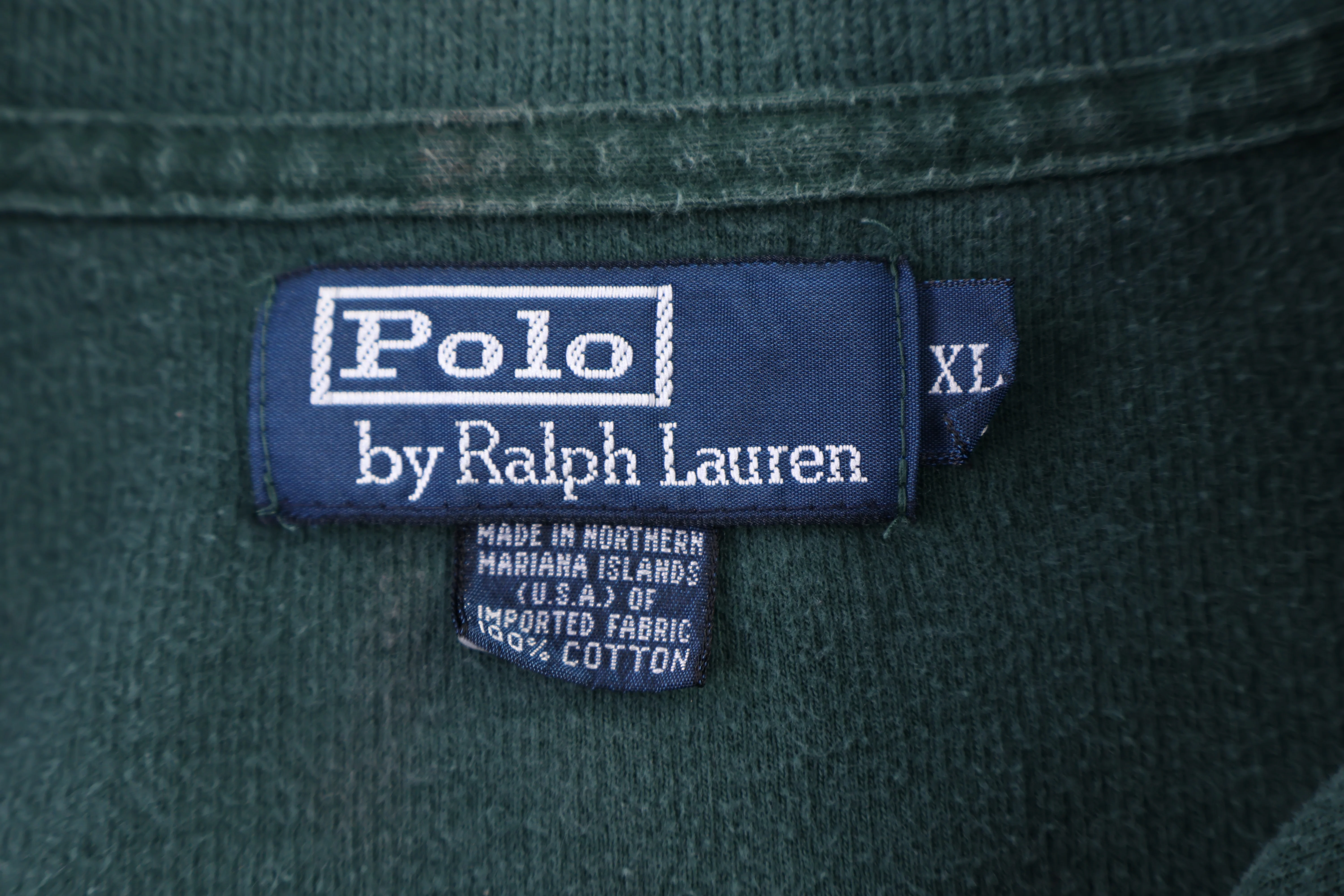 Polo by Ralph Lauren Green Quarter Zip Sweater - Image 4