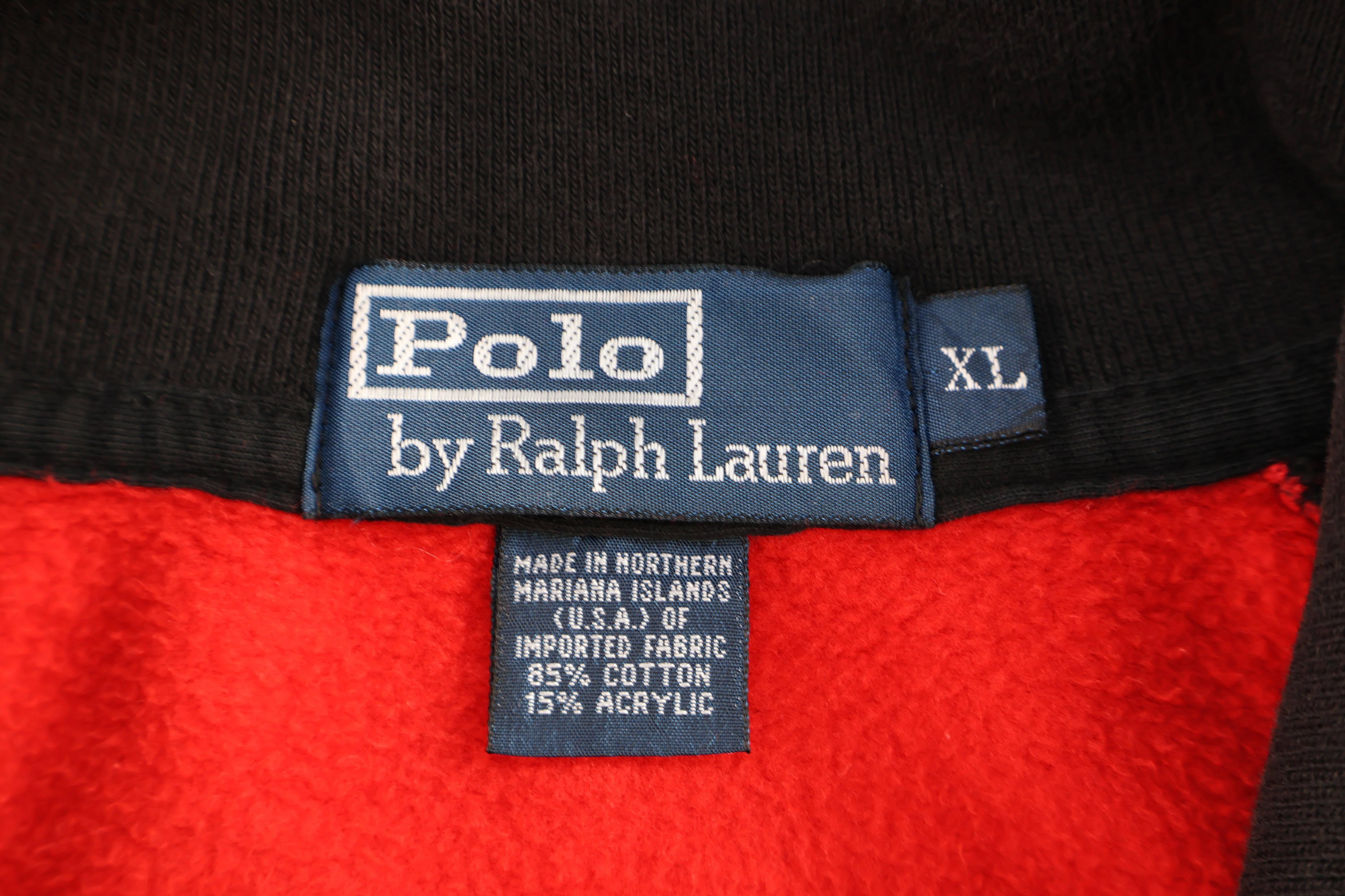 Polo by Ralph Lauren Red & Black Full Zip Jacket - Image 3
