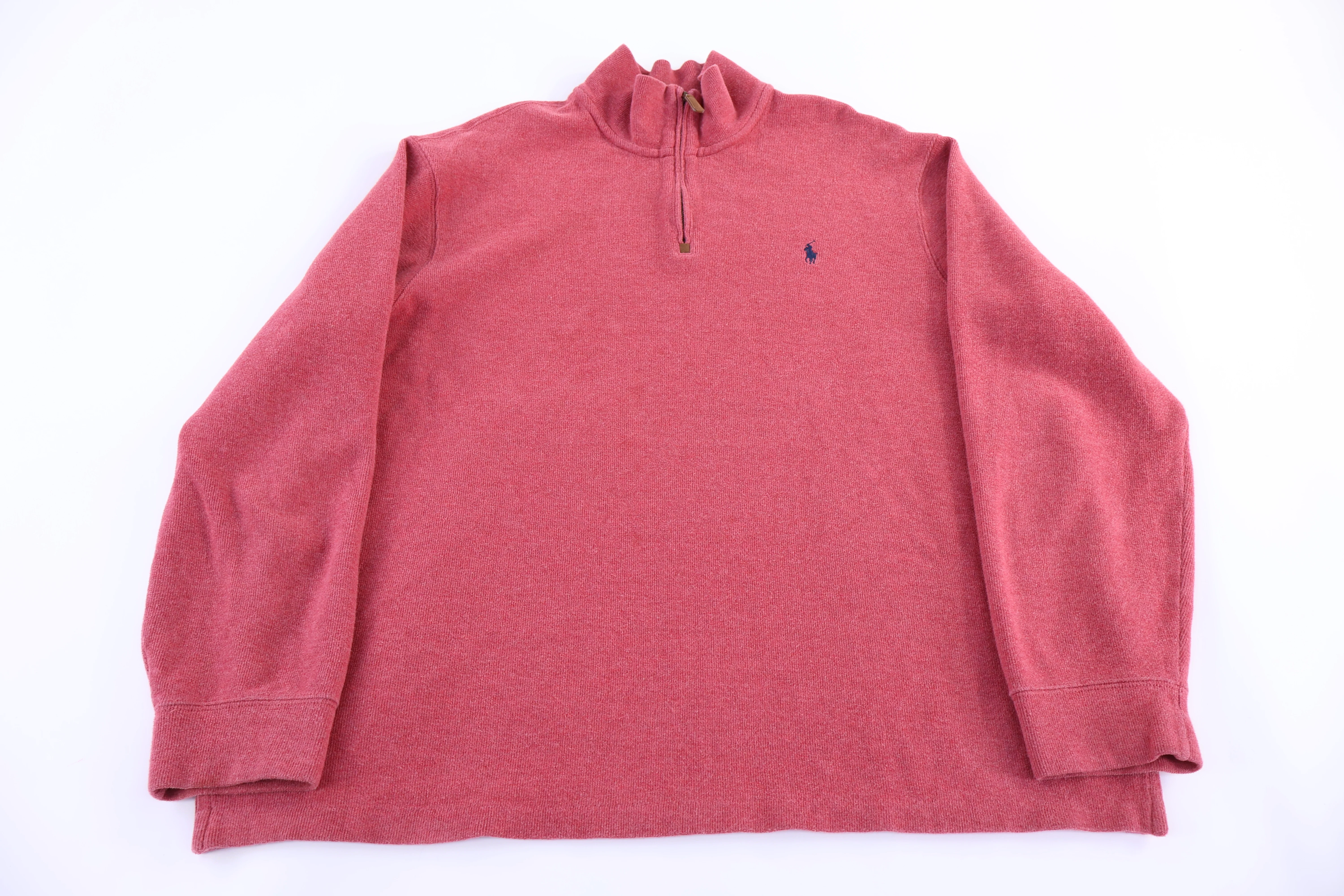 Polo by Ralph Lauren Red Quarter Zip Sweater