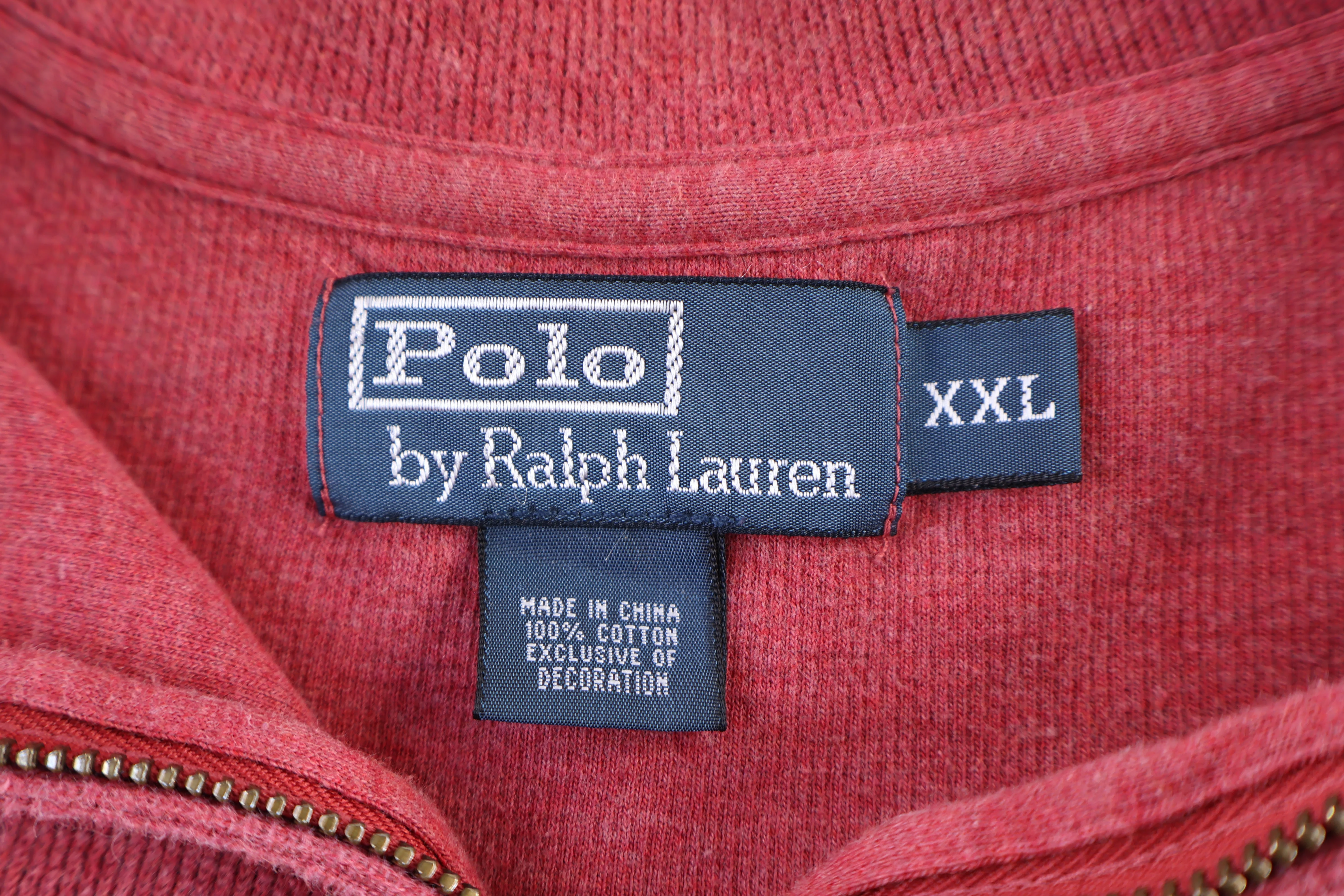 Polo by Ralph Lauren Red Quarter Zip Sweater - Image 3