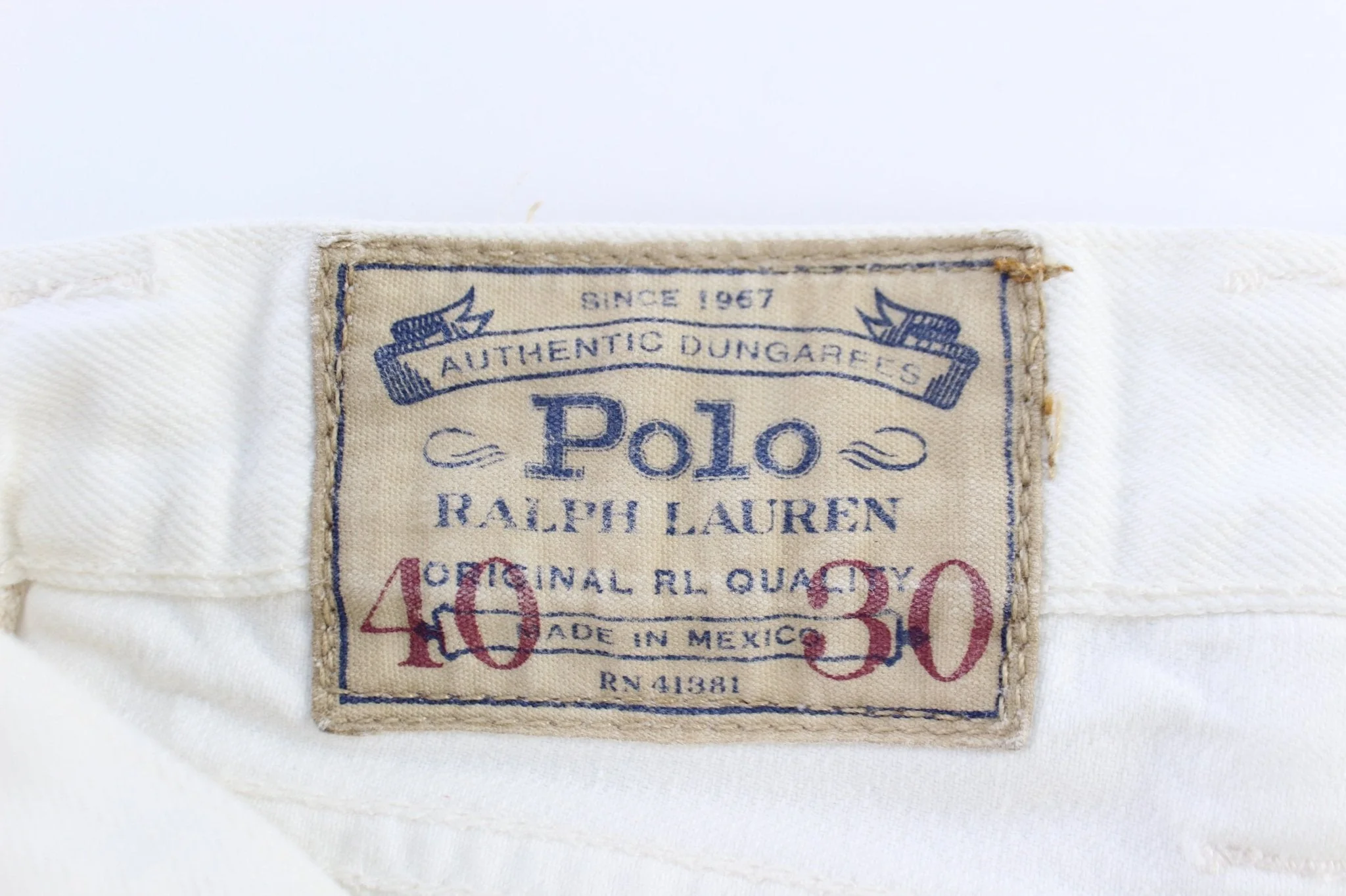 Polo by Ralph Lauren White Denim Pants - Image 4