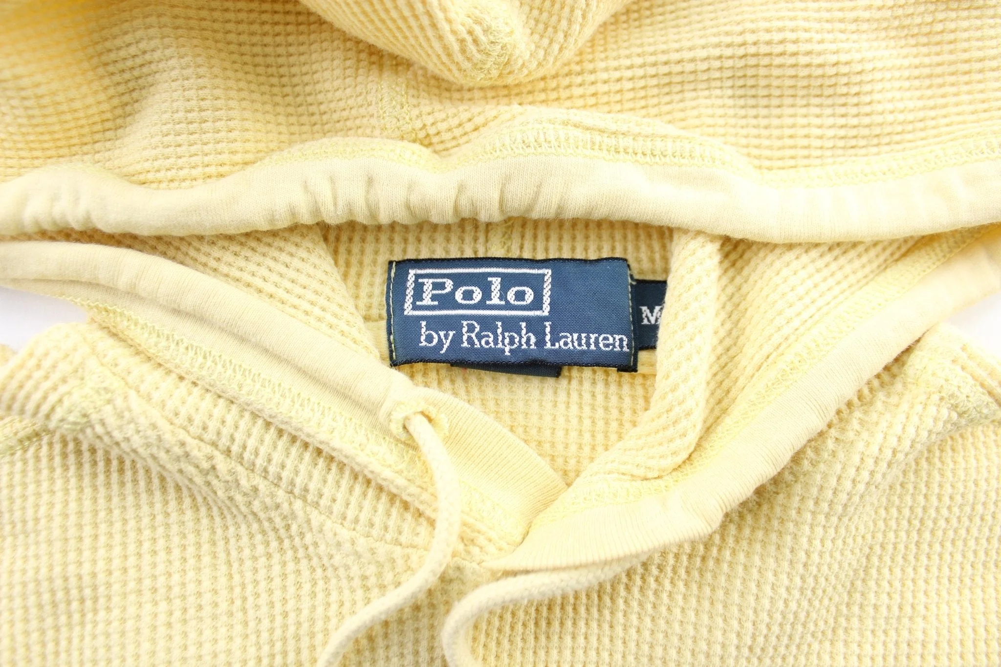 Polo by Ralph Lauren Yellow Waffle Knit Pullover - Image 3
