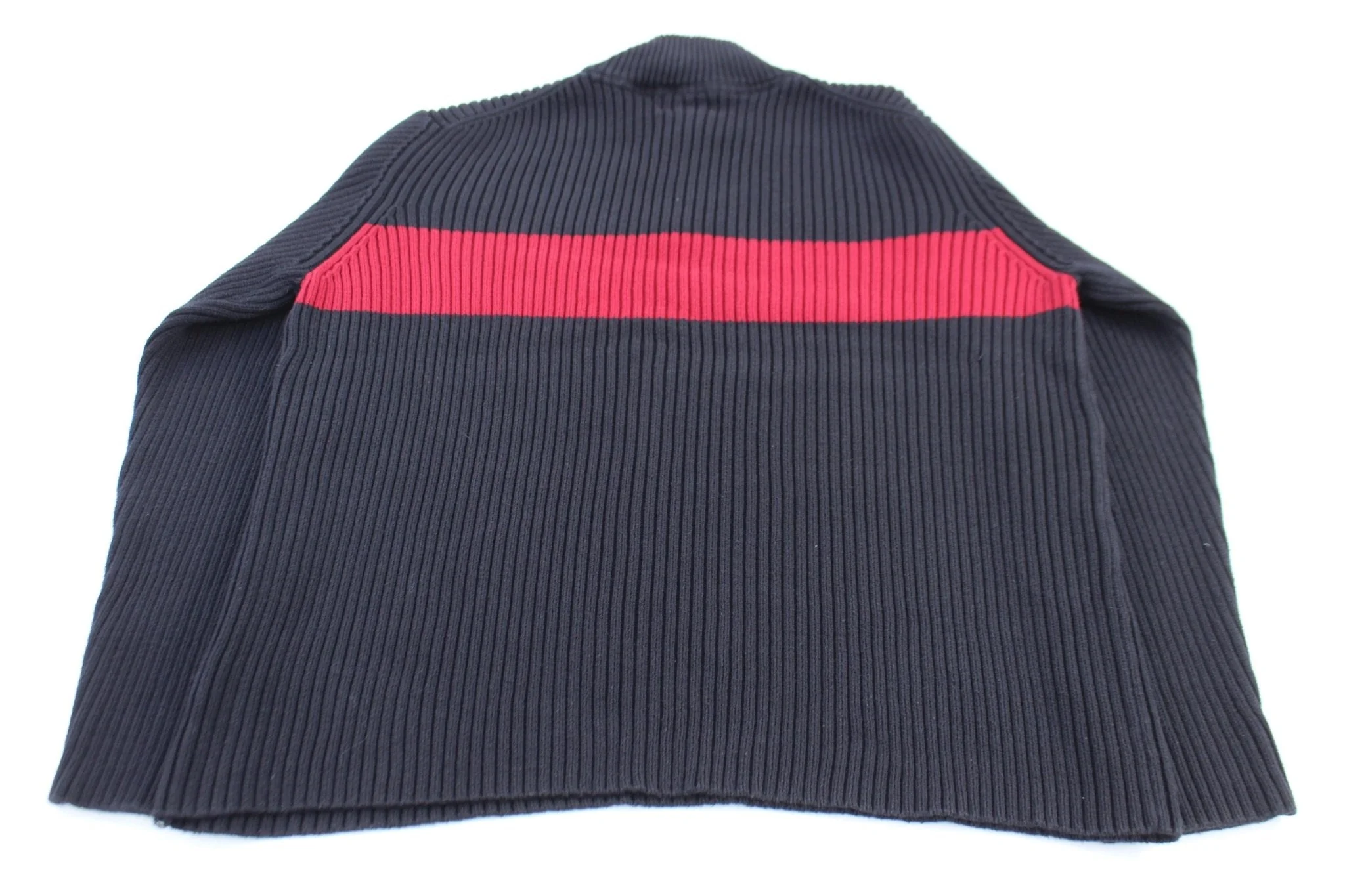 Polo Jeans Company Black & Red Full Zip Sweater - Image 2