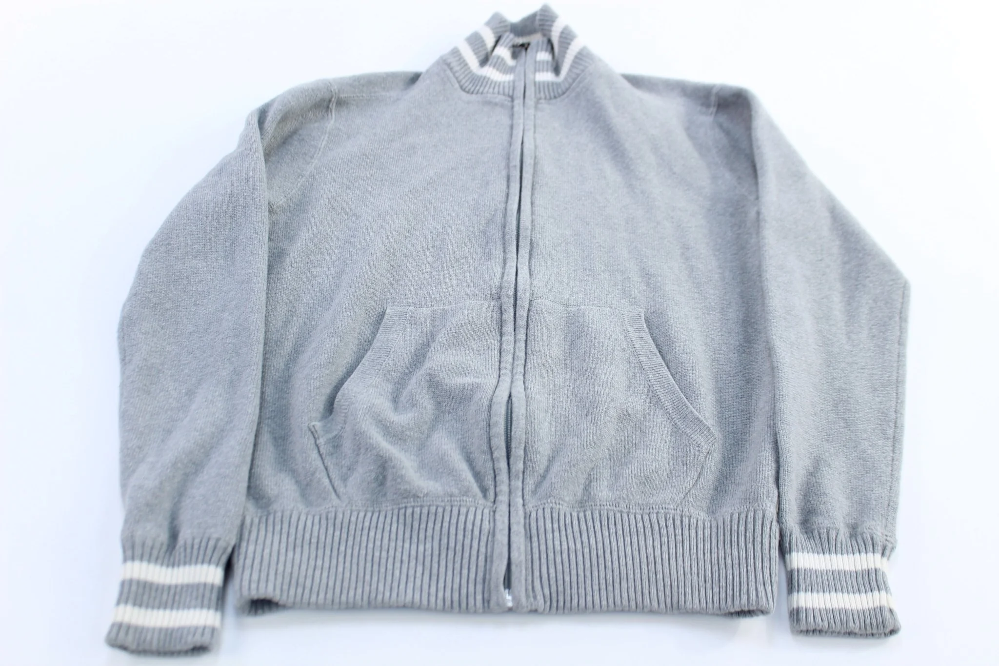 Polo Jeans Company Ralph Lauren Grey Full Zip Sweater