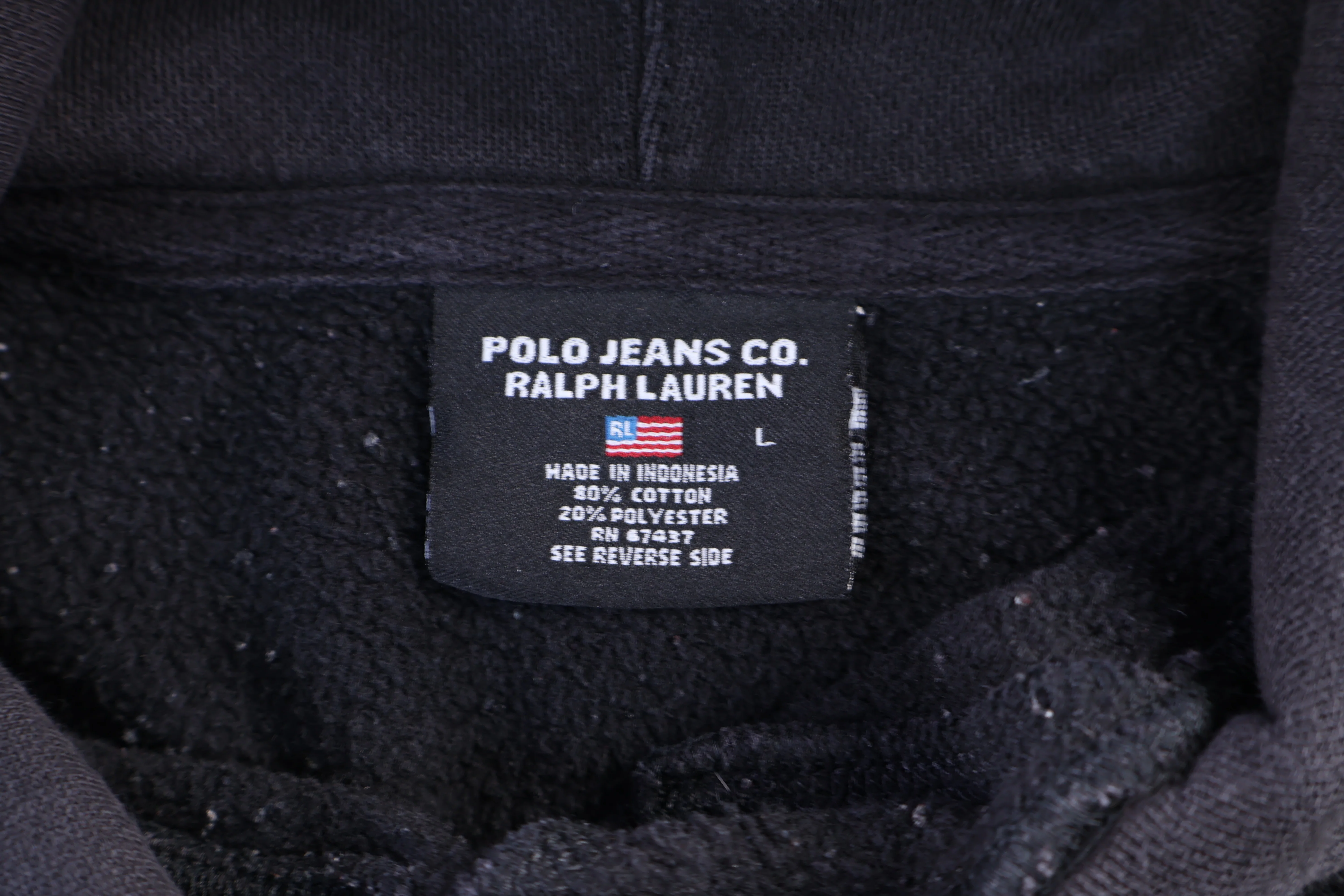 Polo Ralph Lauren Black Pullover Hoodie - Image 4