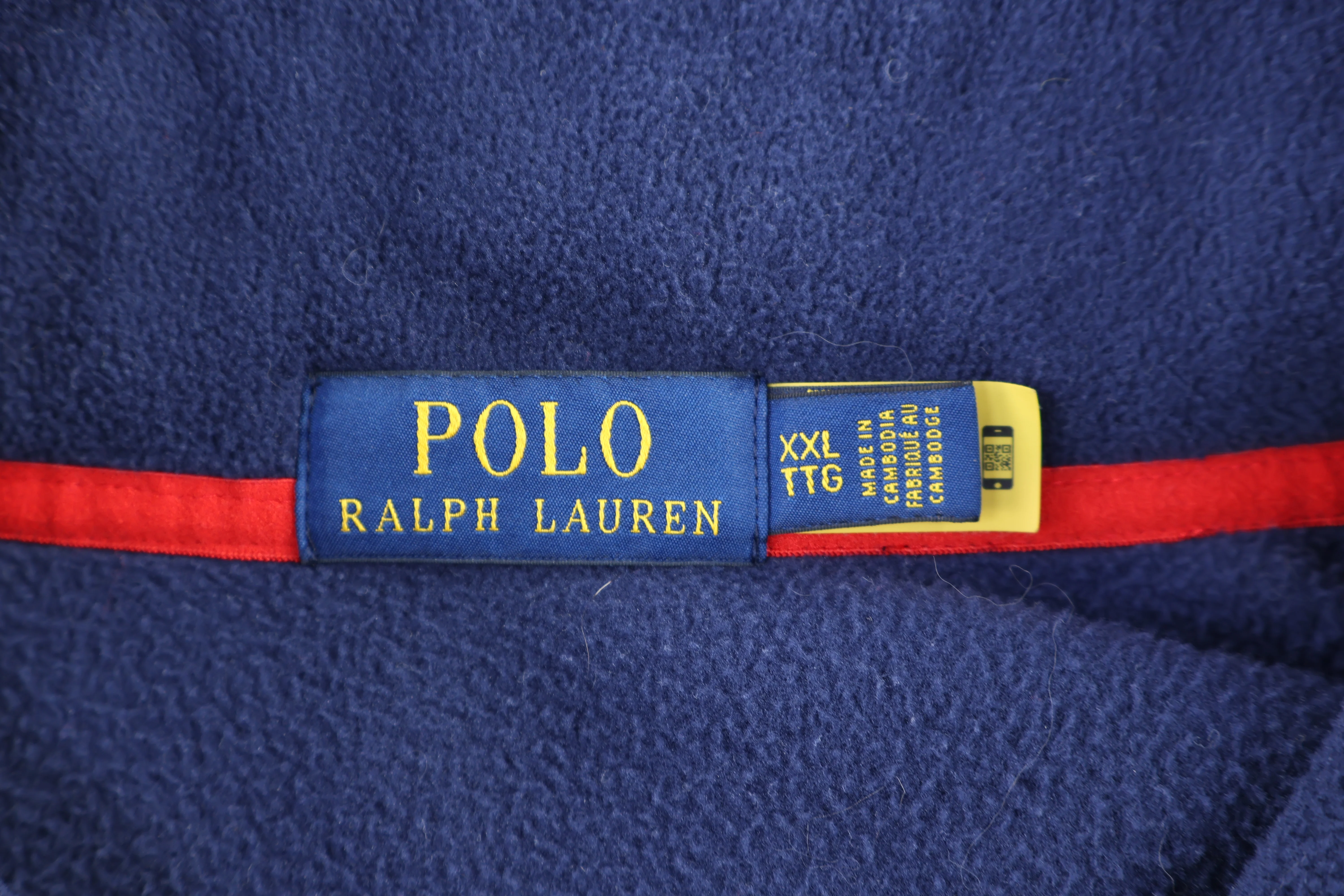 Polo Ralph Lauren Blue Pullover Fleece Sweater - Image 3