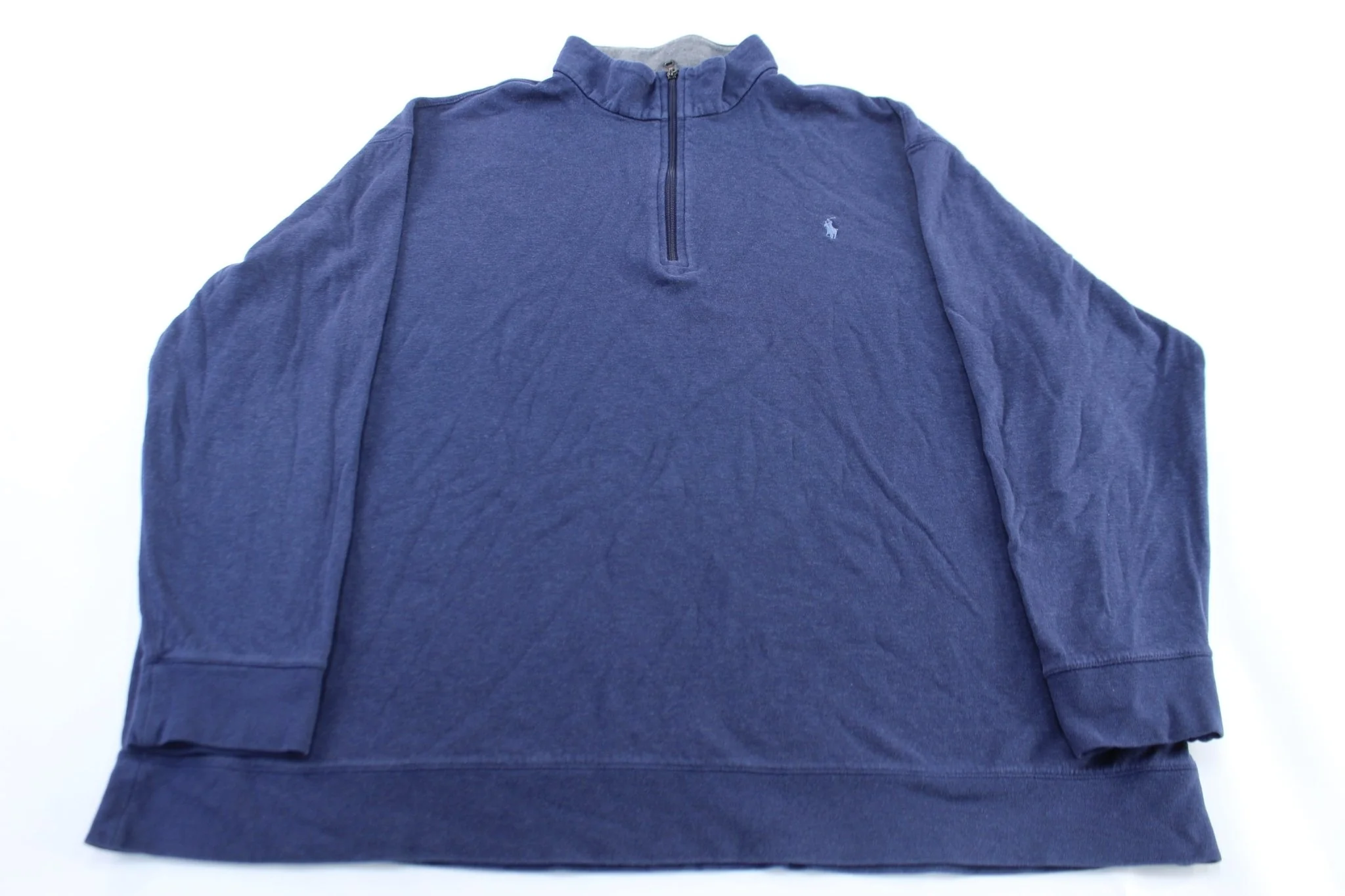 Polo Ralph Lauren Blue Pullover Zip Up Sweater