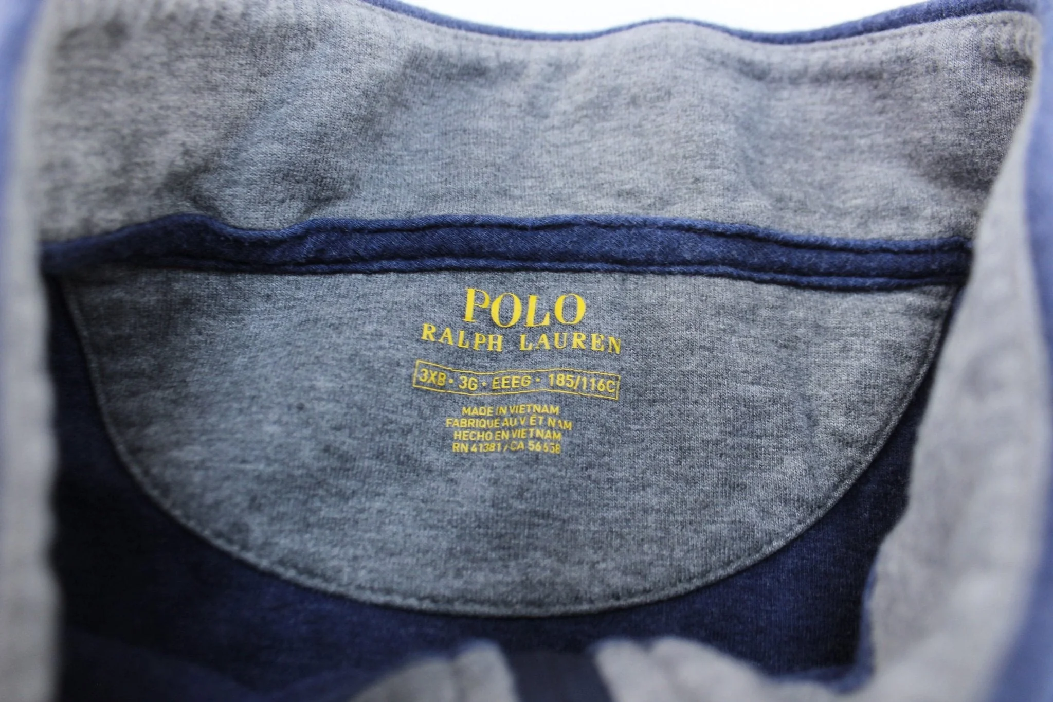 Polo Ralph Lauren Blue Pullover Zip Up Sweater - Image 3