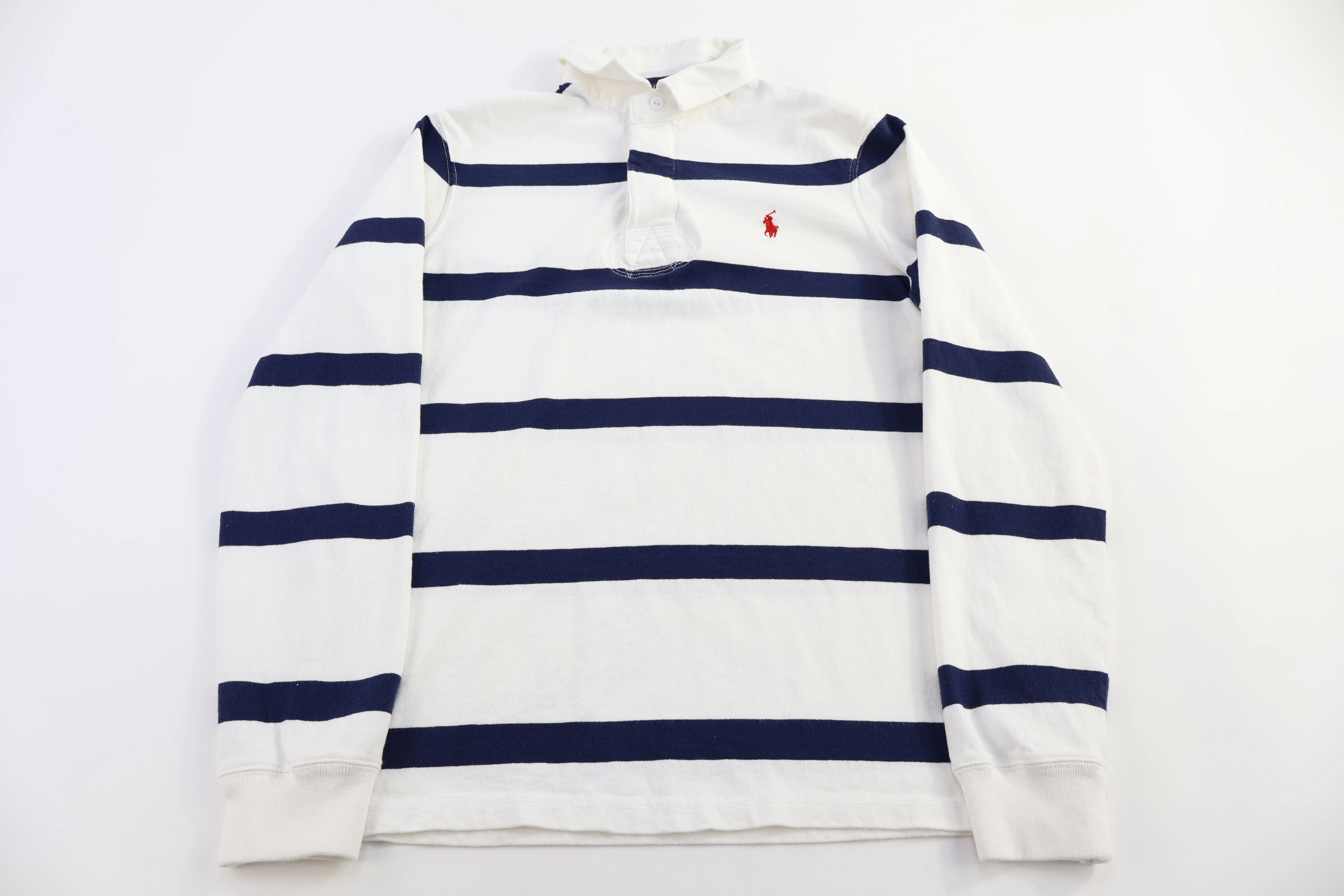 Polo Ralph Lauren Blue & White LS Button Up - Image 2