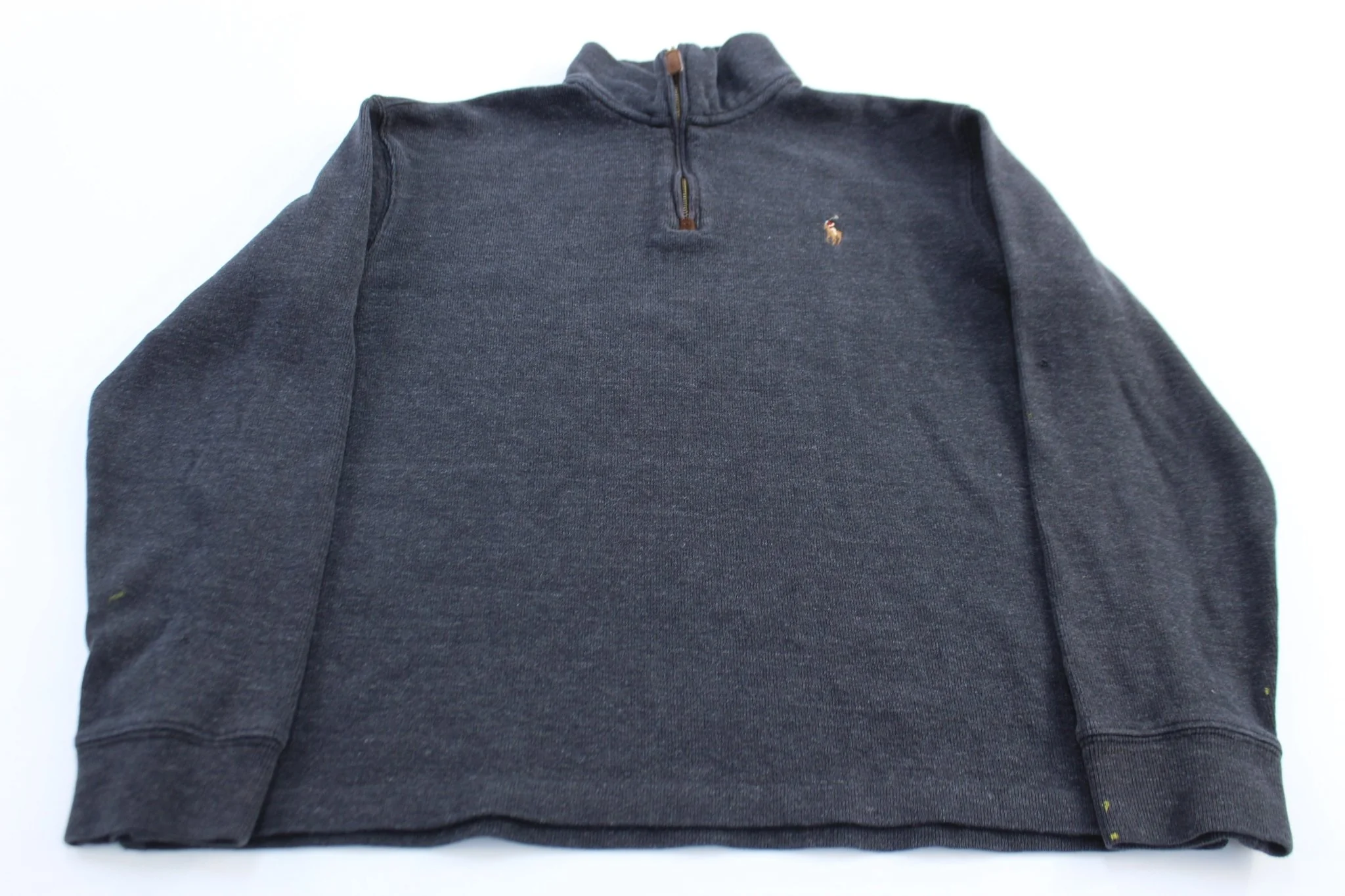 Polo Ralph Lauren Dark Grey Quarter Zip Sweater