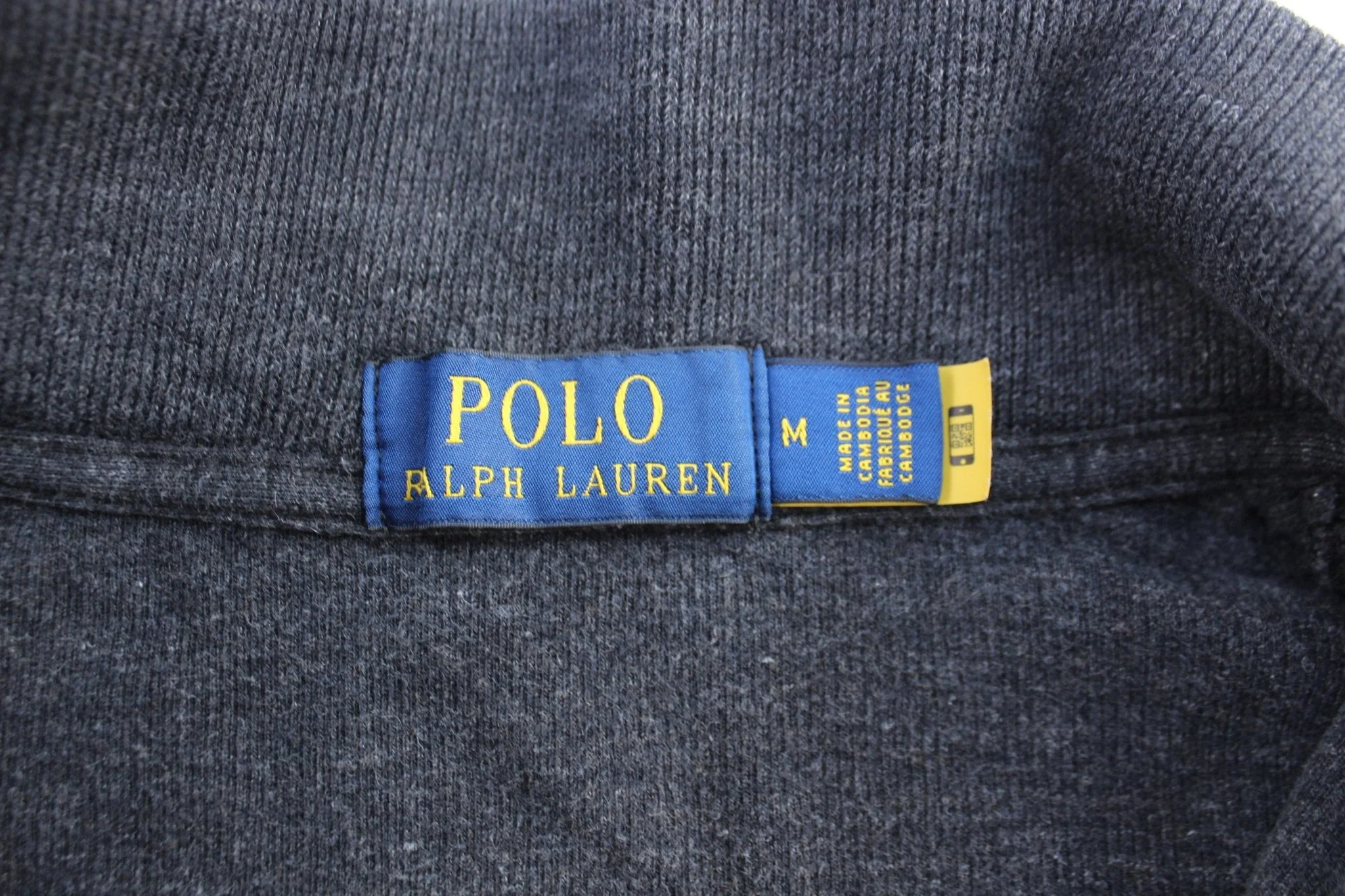 Polo Ralph Lauren Dark Grey Quarter Zip Sweater - Image 3