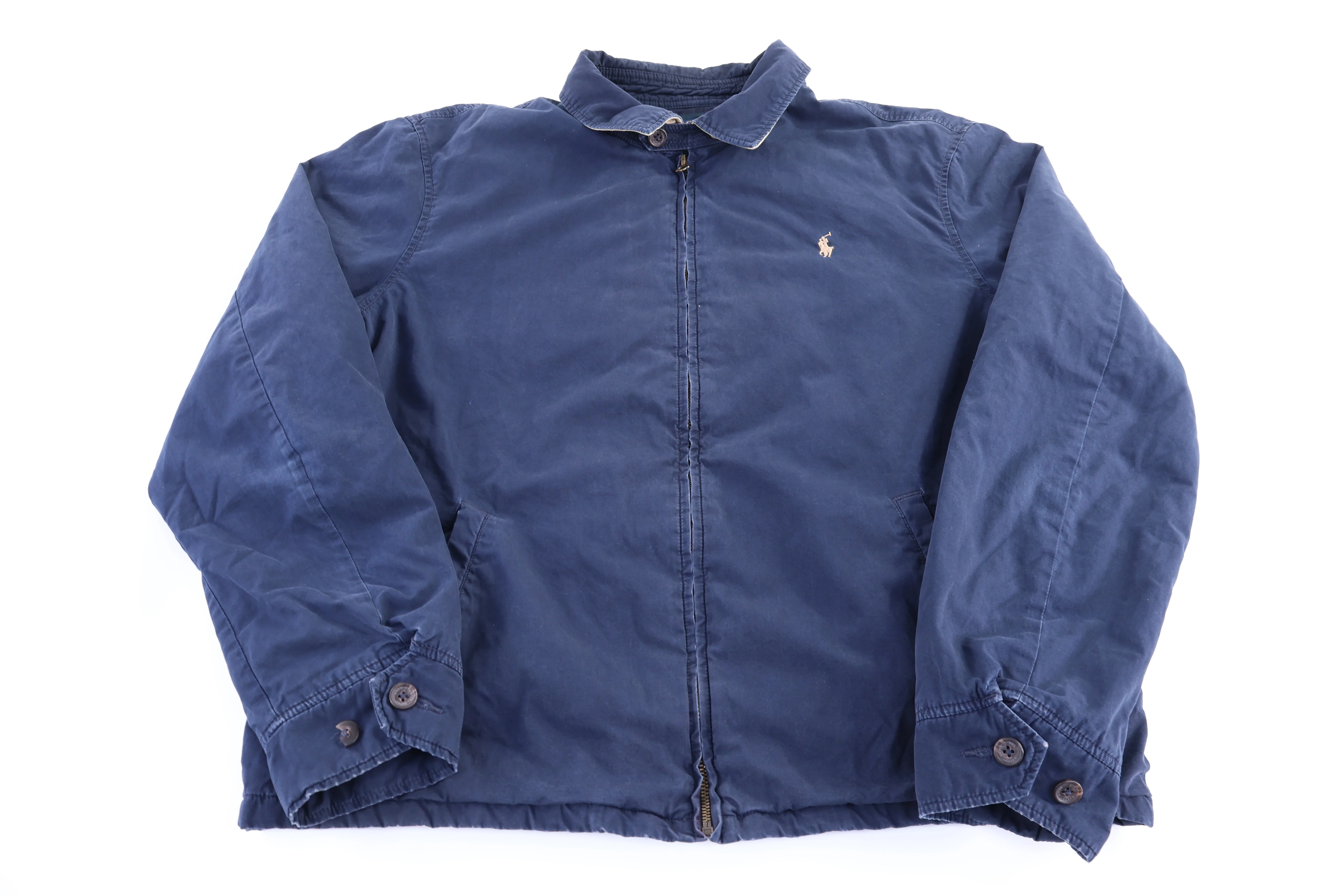 Polo Ralph Lauren Embroidered Logo Blue Full Zip Jacket