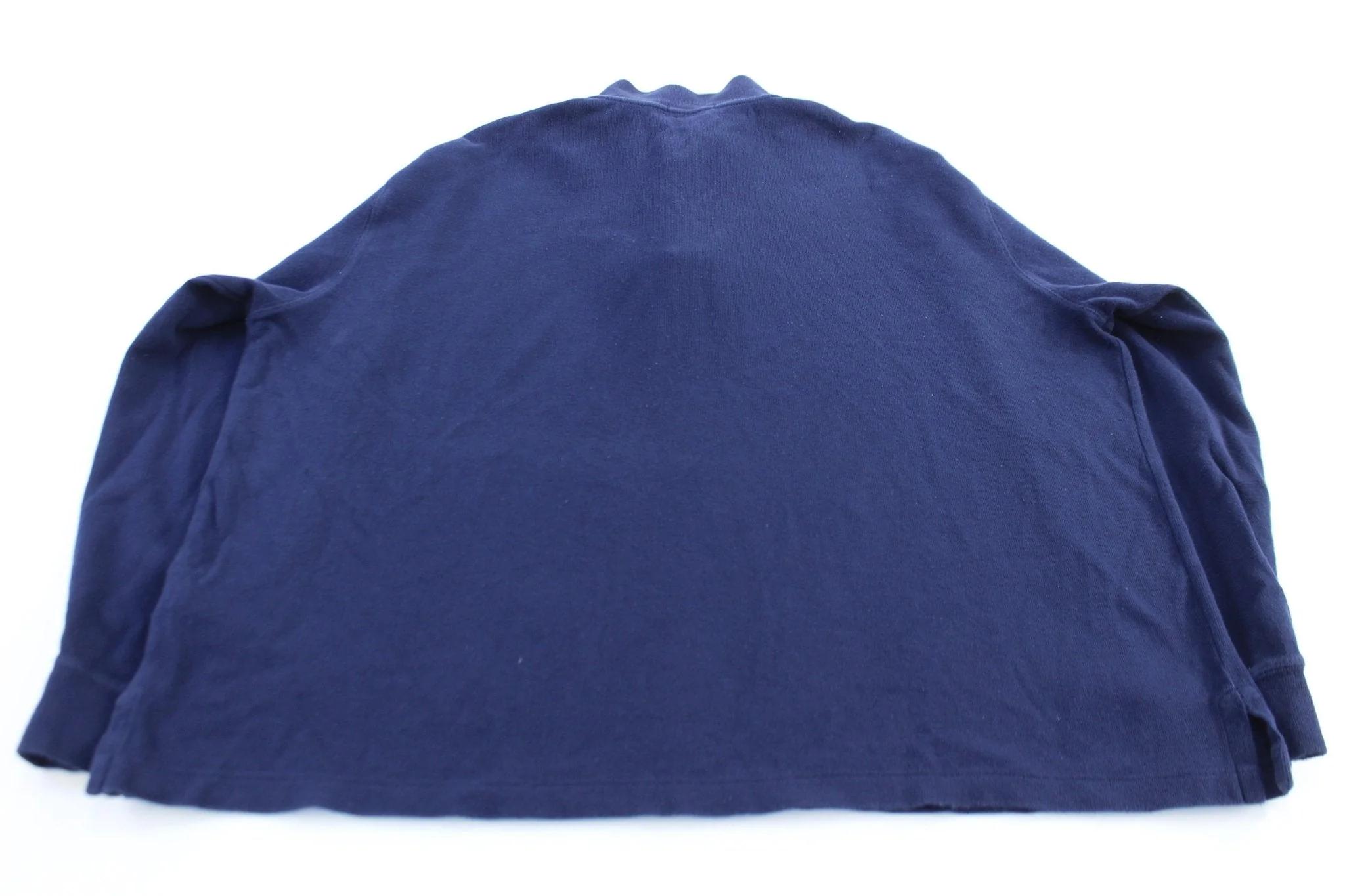 Polo Ralph Lauren Embroidered Logo Blue Quarter Zip Sweater - Image 2
