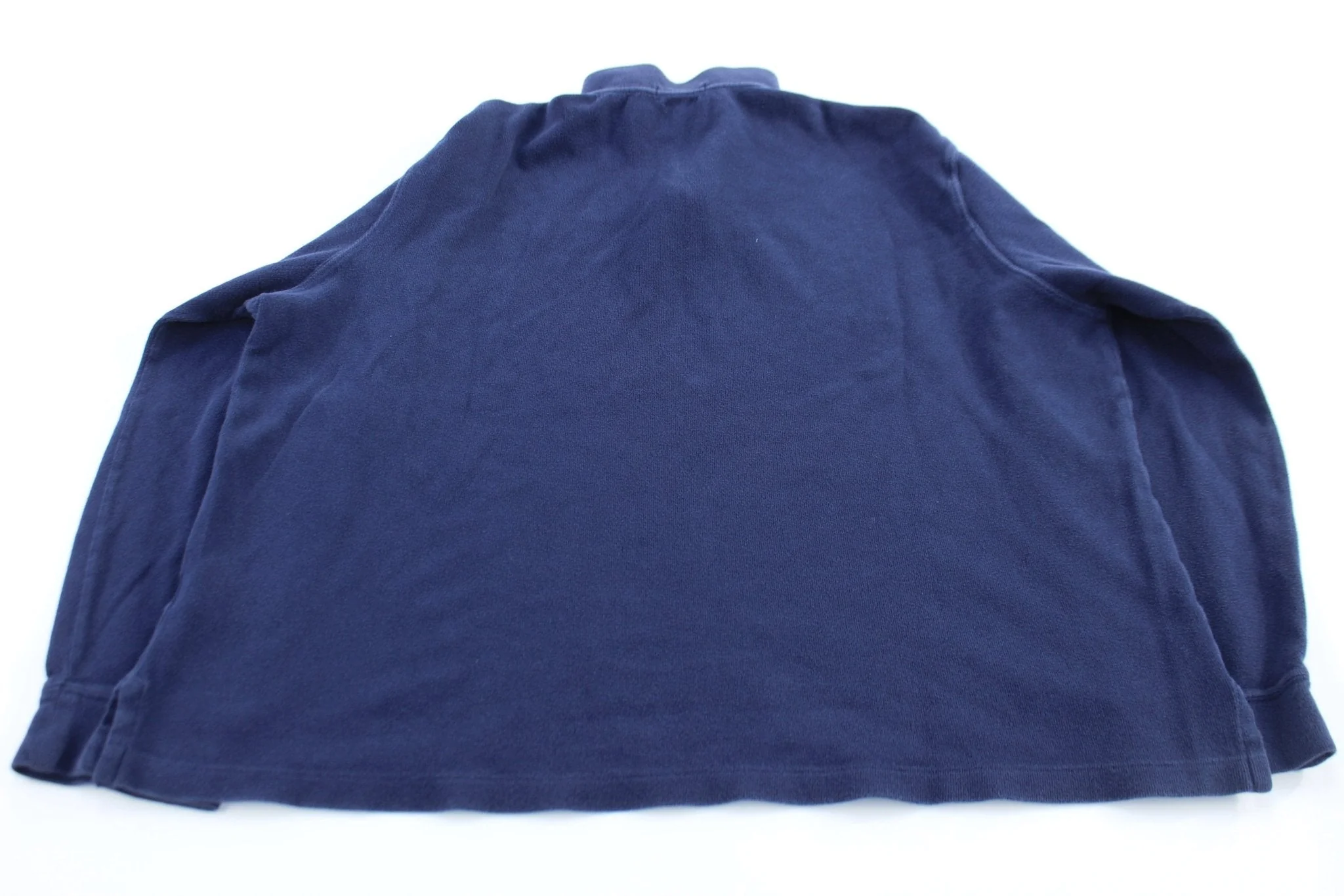 Polo Ralph Lauren Embroidered Logo Blue Quarter Zip Sweater - Image 2