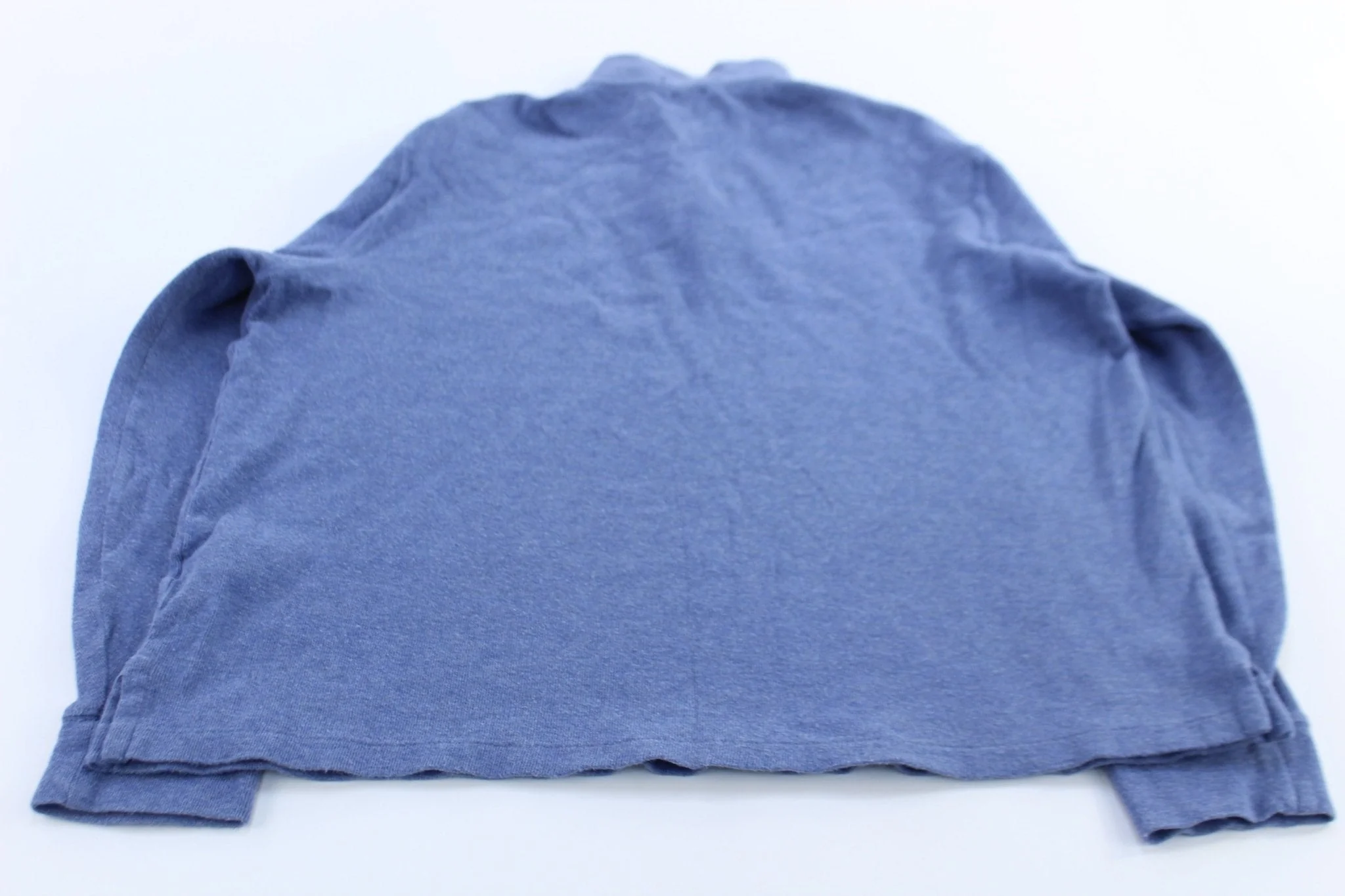 Polo Ralph Lauren Embroidered Logo Blue Quarter Zip Sweater - Image 2