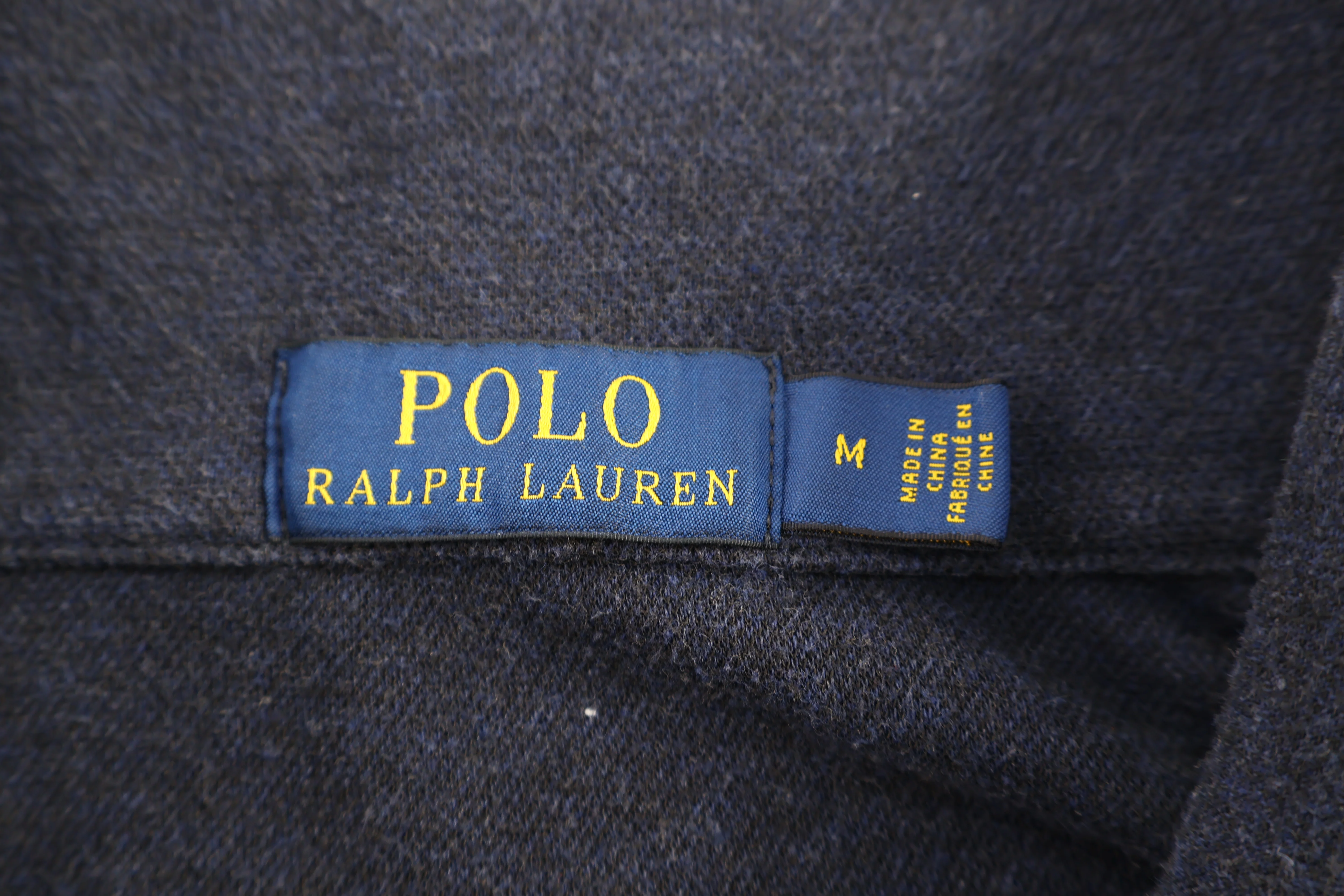Polo Ralph Lauren Embroidered Logo Blue Quarter Zip Sweater - Image 3
