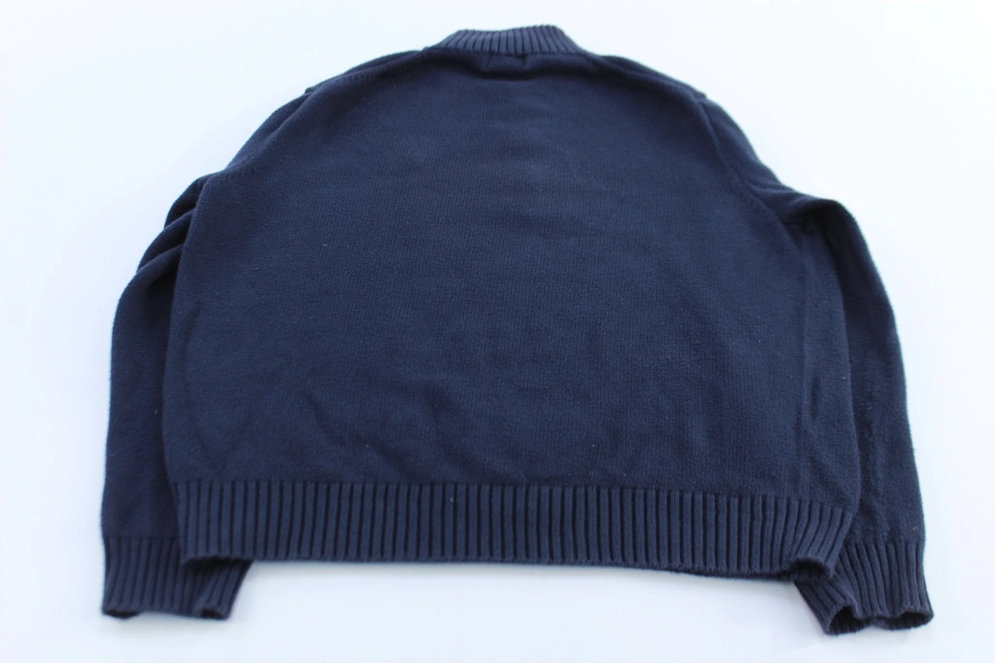 Polo Ralph Lauren Embroidered Logo Blue Quarter Zip Sweater - Image 2