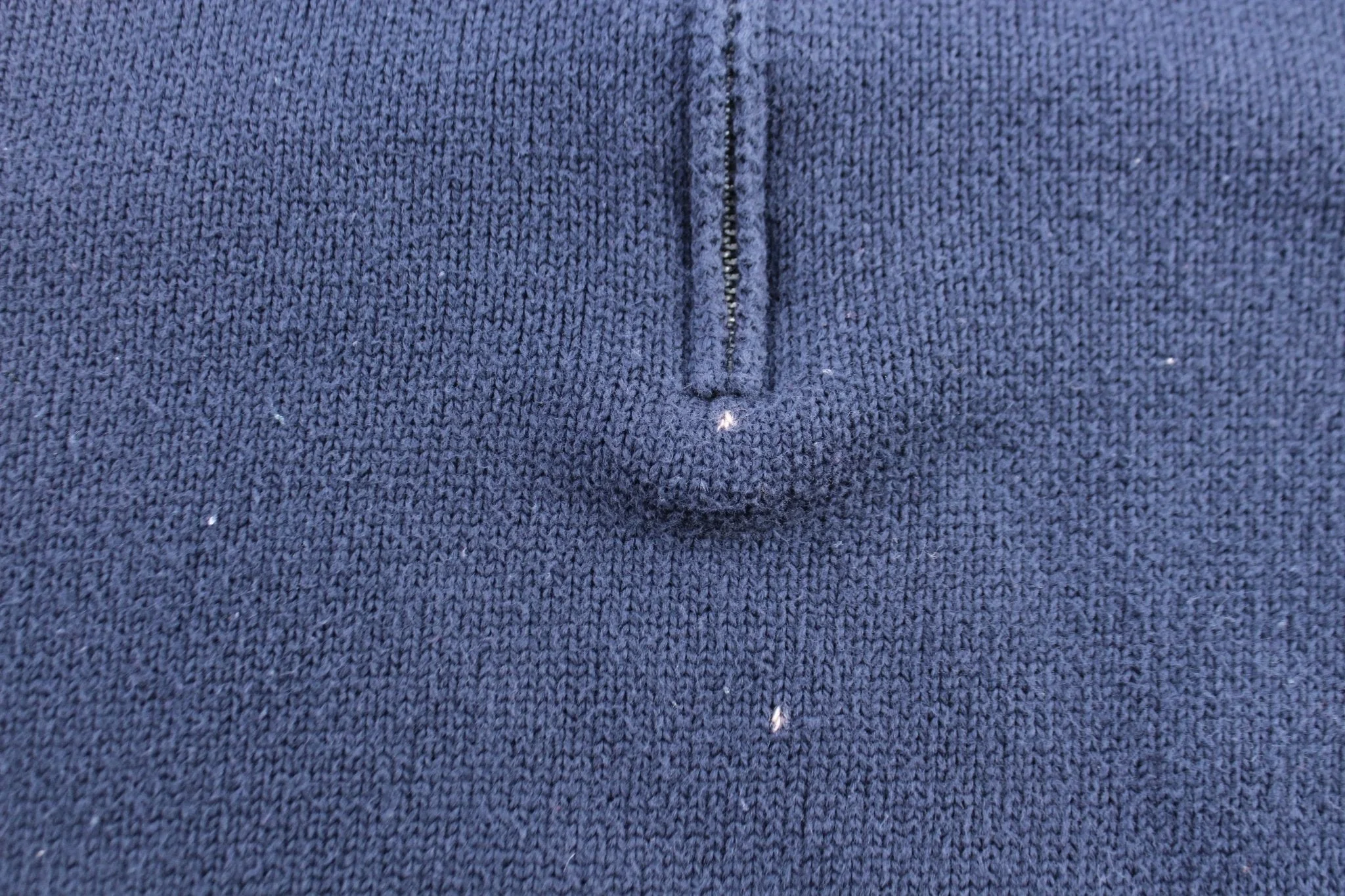 Polo Ralph Lauren Embroidered Logo Blue Quarter Zip Sweater - Image 4