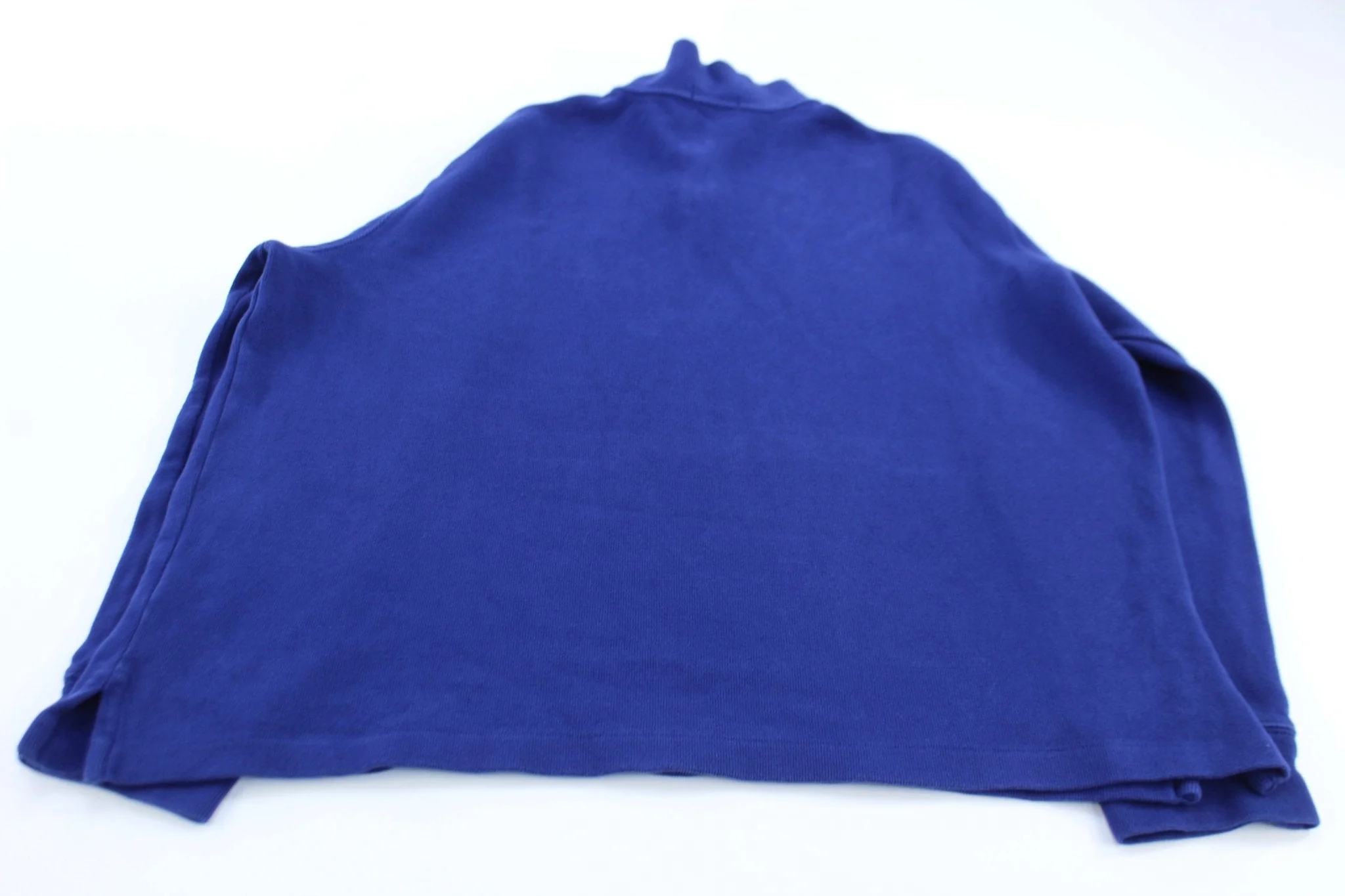 Polo Ralph Lauren Embroidered Logo Blue Quarter Zip Sweater - Image 2