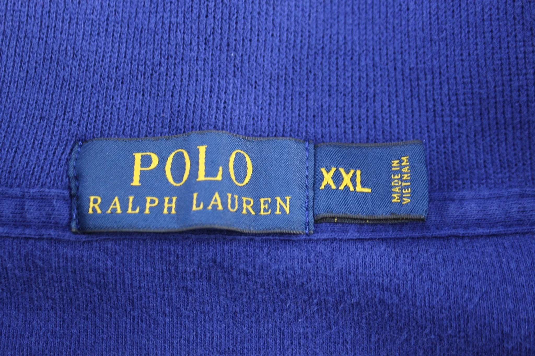 Polo Ralph Lauren Embroidered Logo Blue Quarter Zip Sweater - Image 3