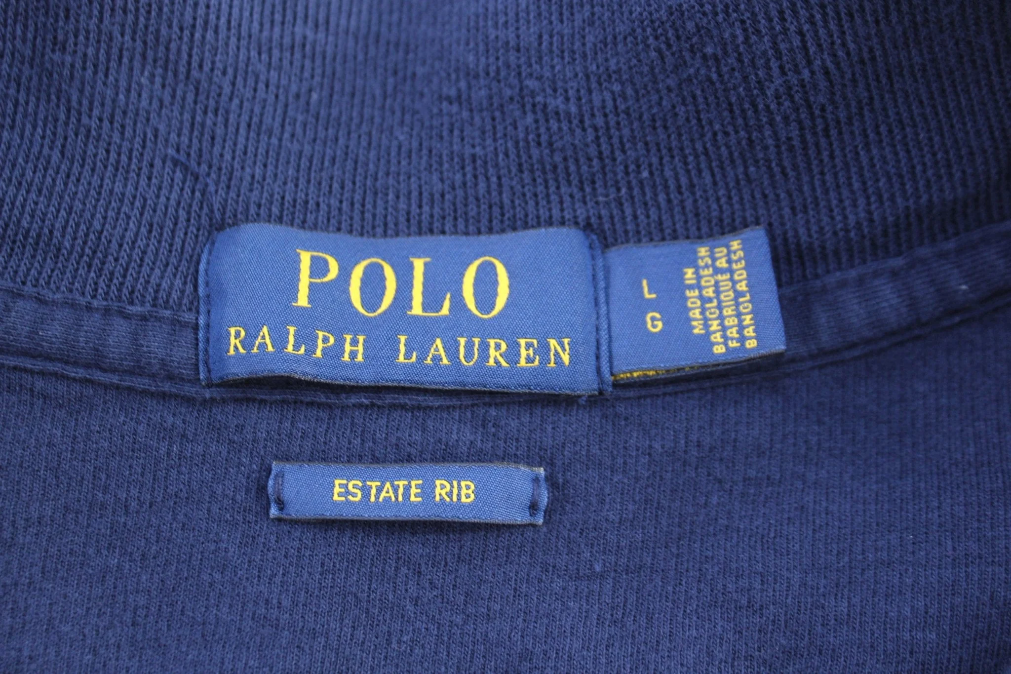 Polo Ralph Lauren Embroidered Logo Blue Quarter Zip Sweater - Image 3
