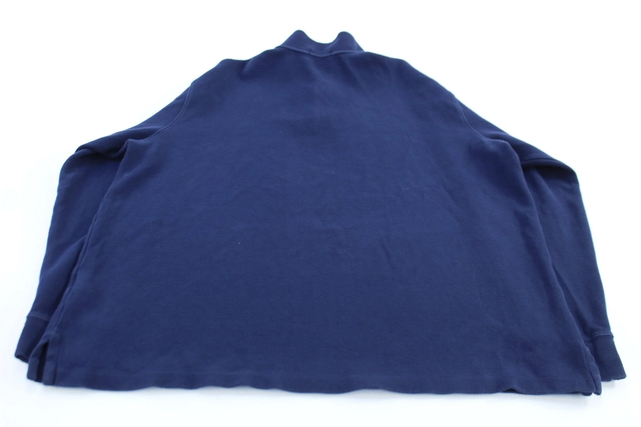Polo Ralph Lauren Embroidered Logo Blue Quarter Zip Sweater - Image 2