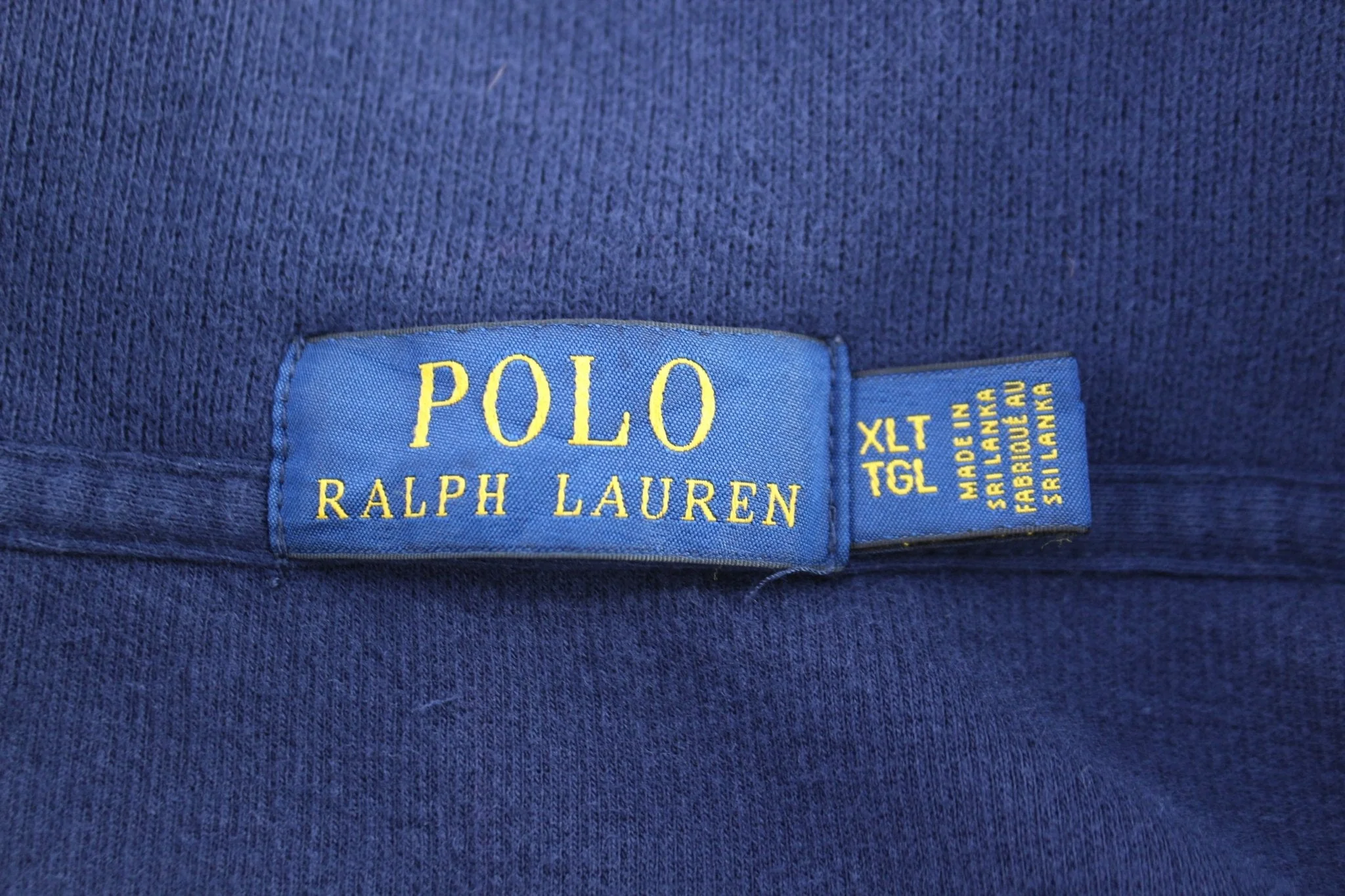 Polo Ralph Lauren Embroidered Logo Blue Quarter Zip Sweater - Image 3