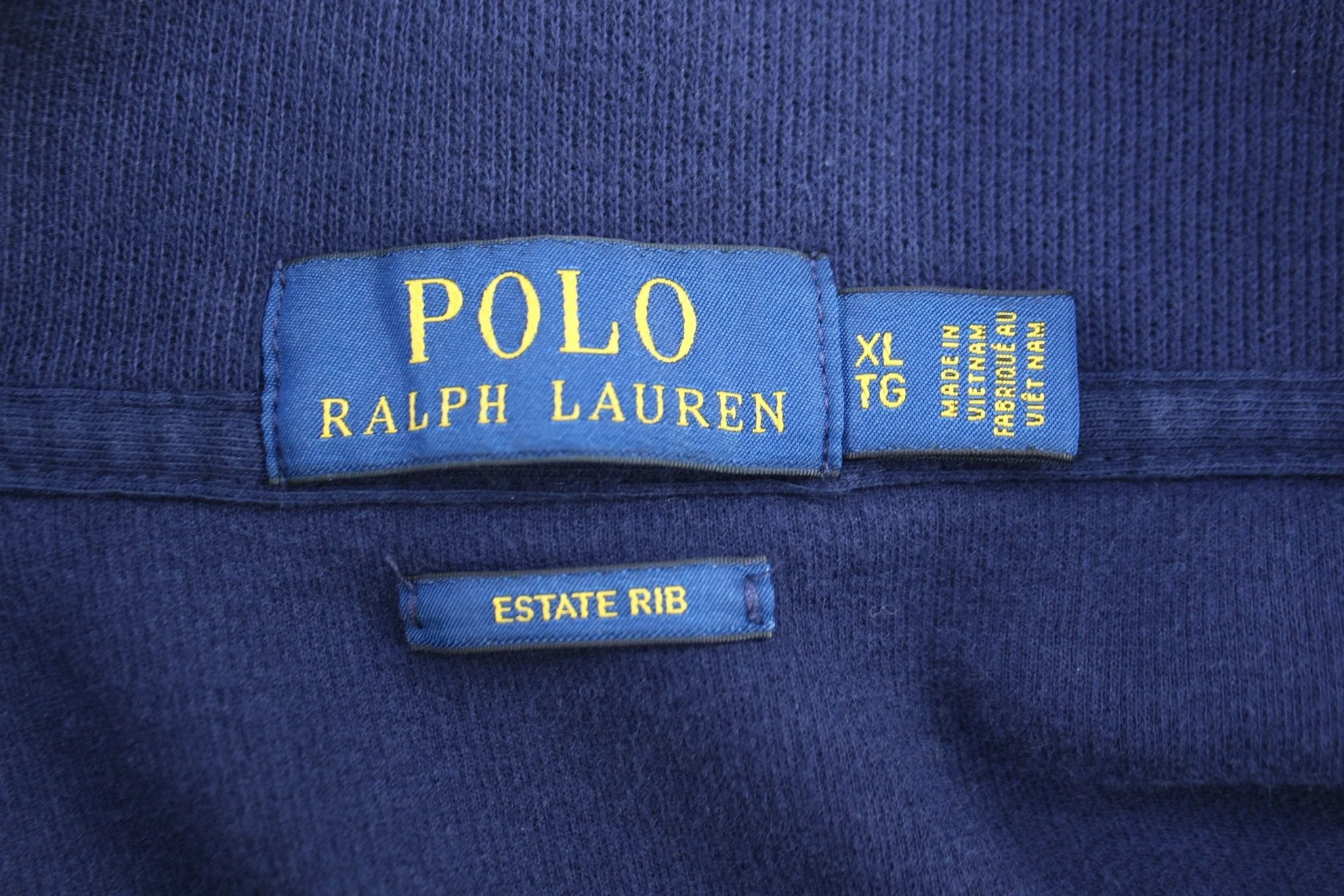 Polo Ralph Lauren Embroidered Logo Blue Quarter Zip Sweater - Image 3