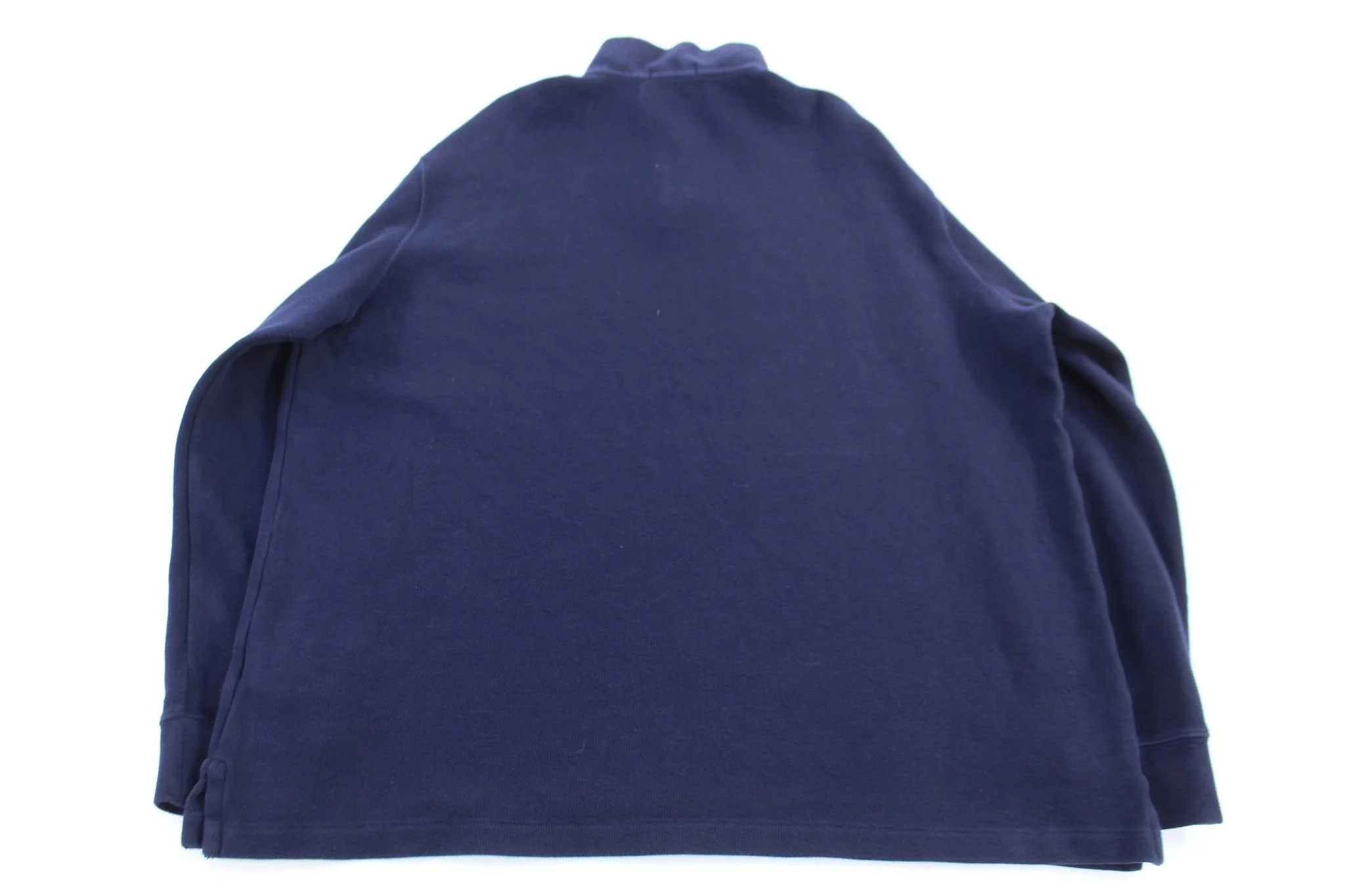 Polo Ralph Lauren Embroidered Logo Blue Quarter Zip Sweater - Image 2