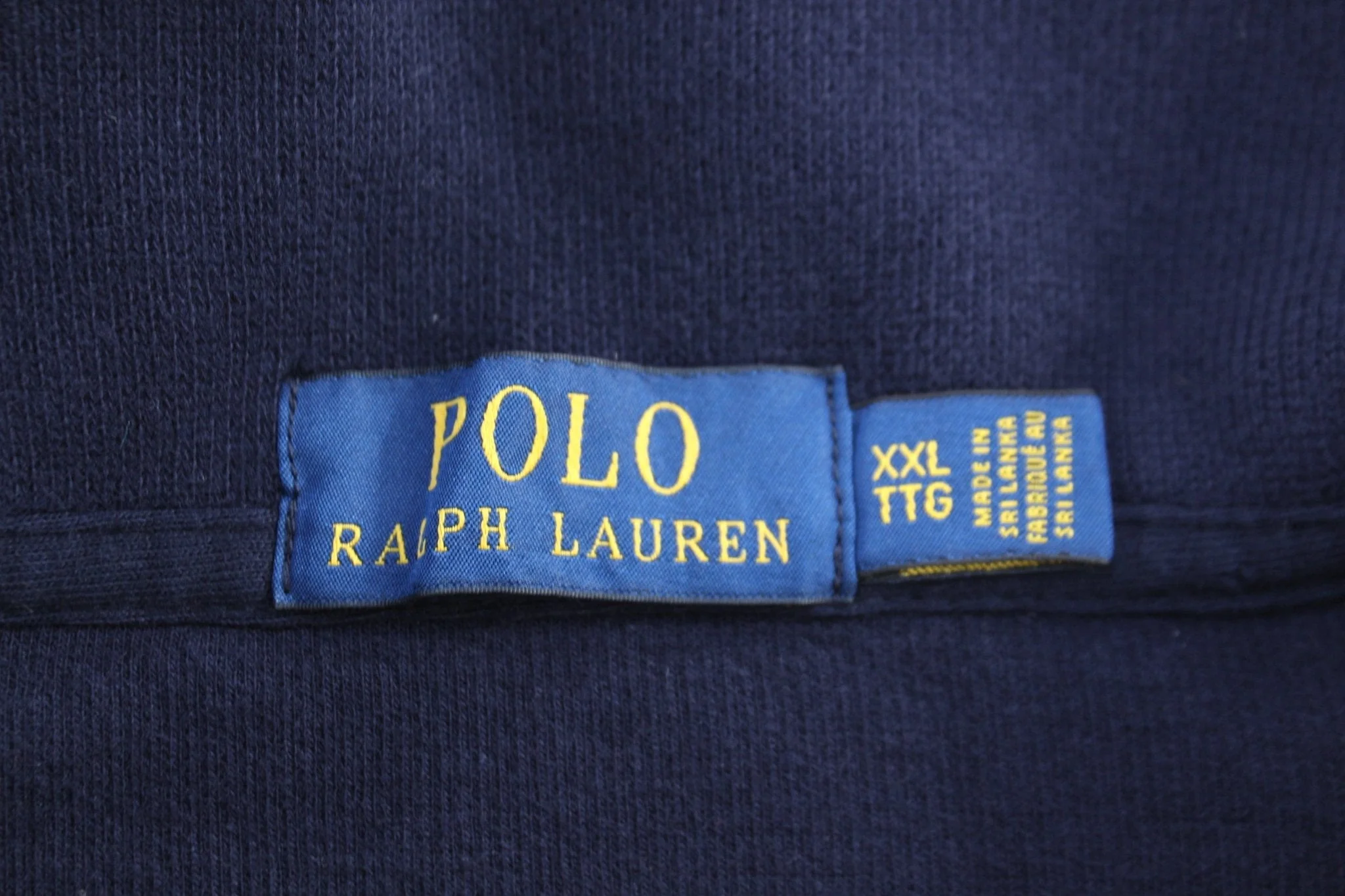 Polo Ralph Lauren Embroidered Logo Blue Quarter Zip Sweater - Image 3