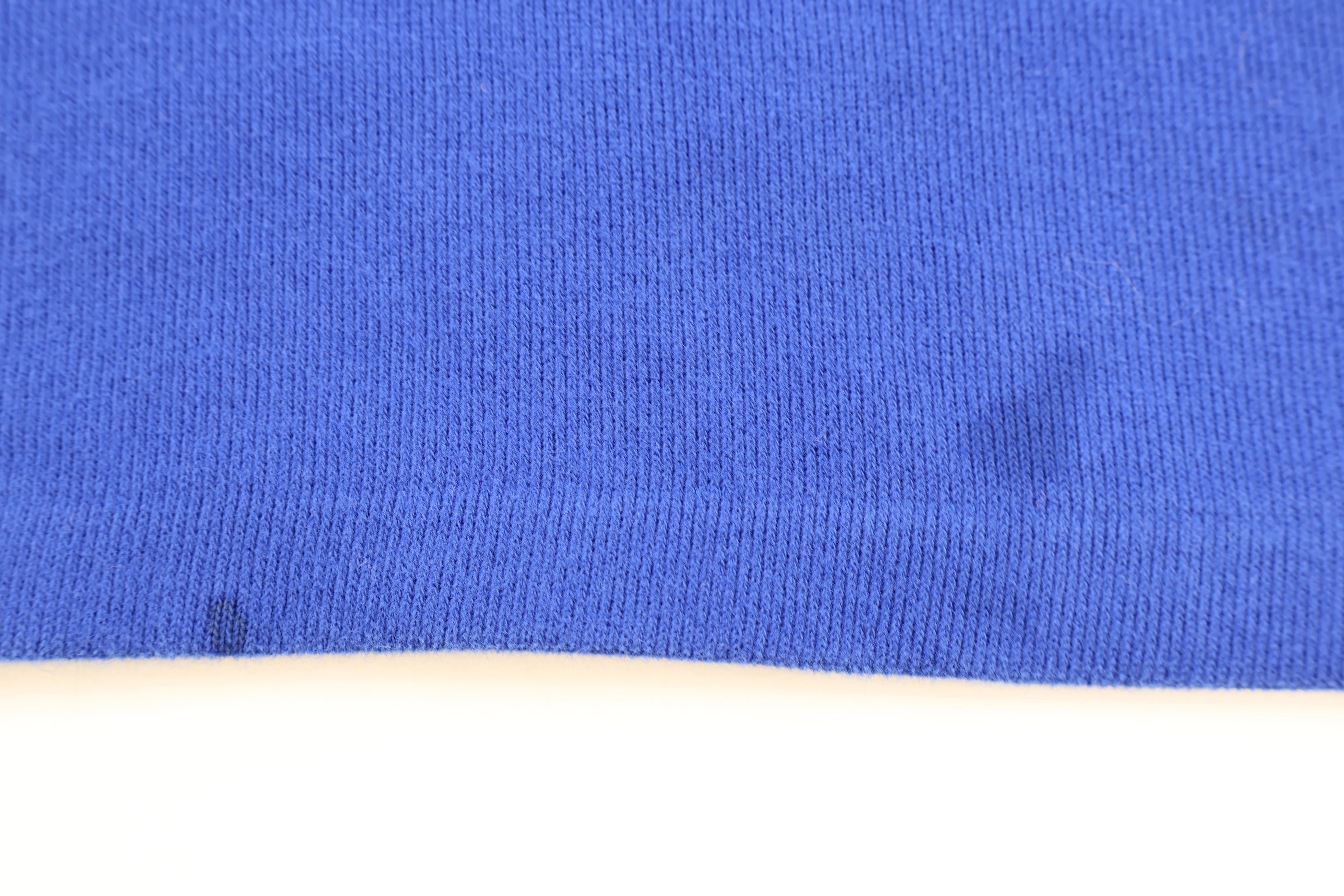 Polo Ralph Lauren Embroidered Logo Blue Quarter Zip Sweater - Image 3