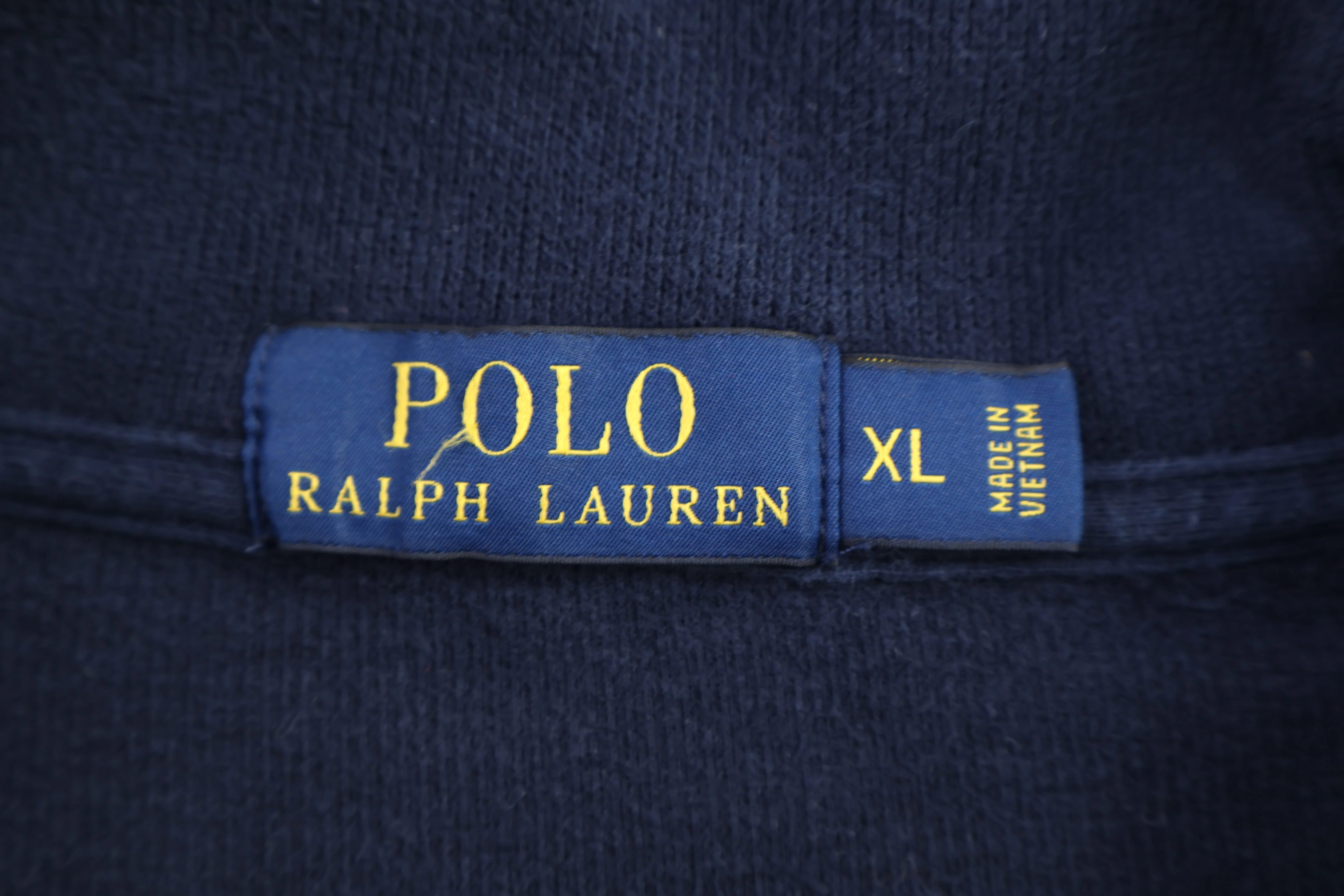 Polo Ralph Lauren Embroidered Logo Blue Quarter Zip Sweater - Image 3