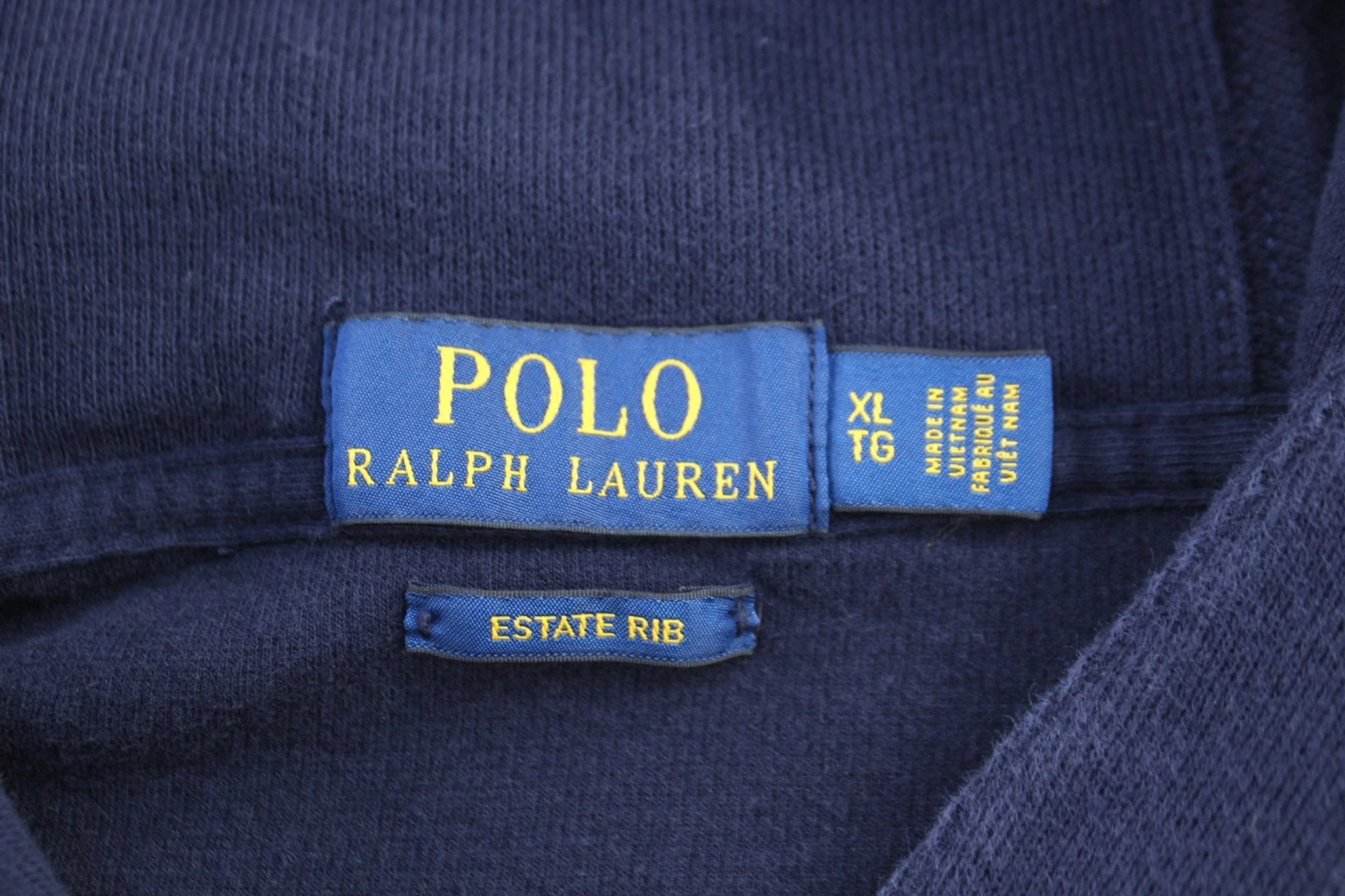 Polo Ralph Lauren Embroidered Logo Blue Shawl Collar Sweater - Image 4