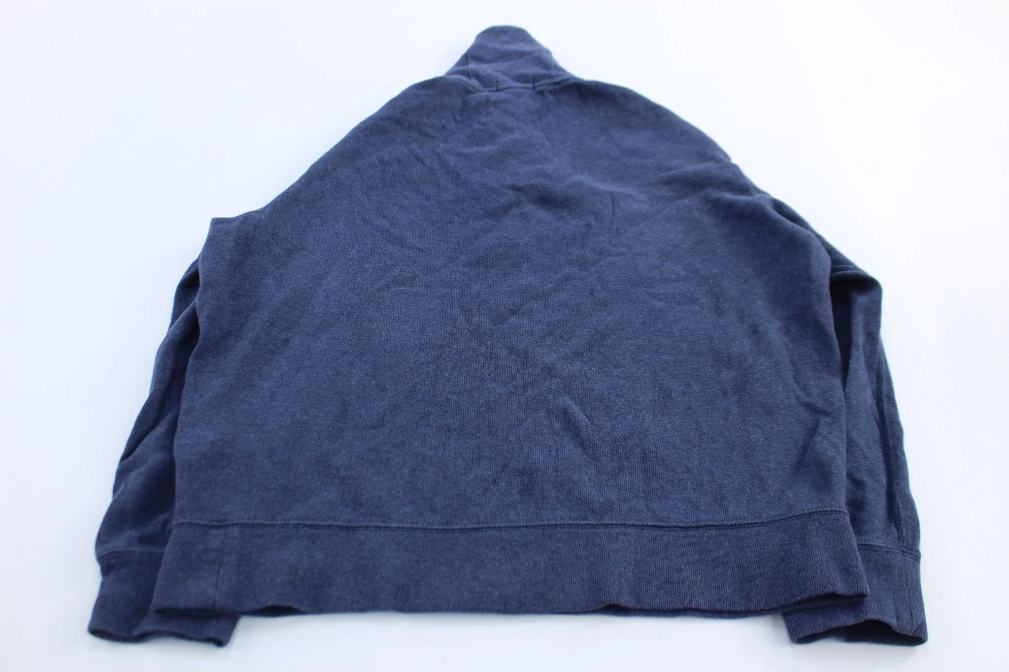 Polo Ralph Lauren Embroidered Logo Blue Shawl Sweater - Image 2