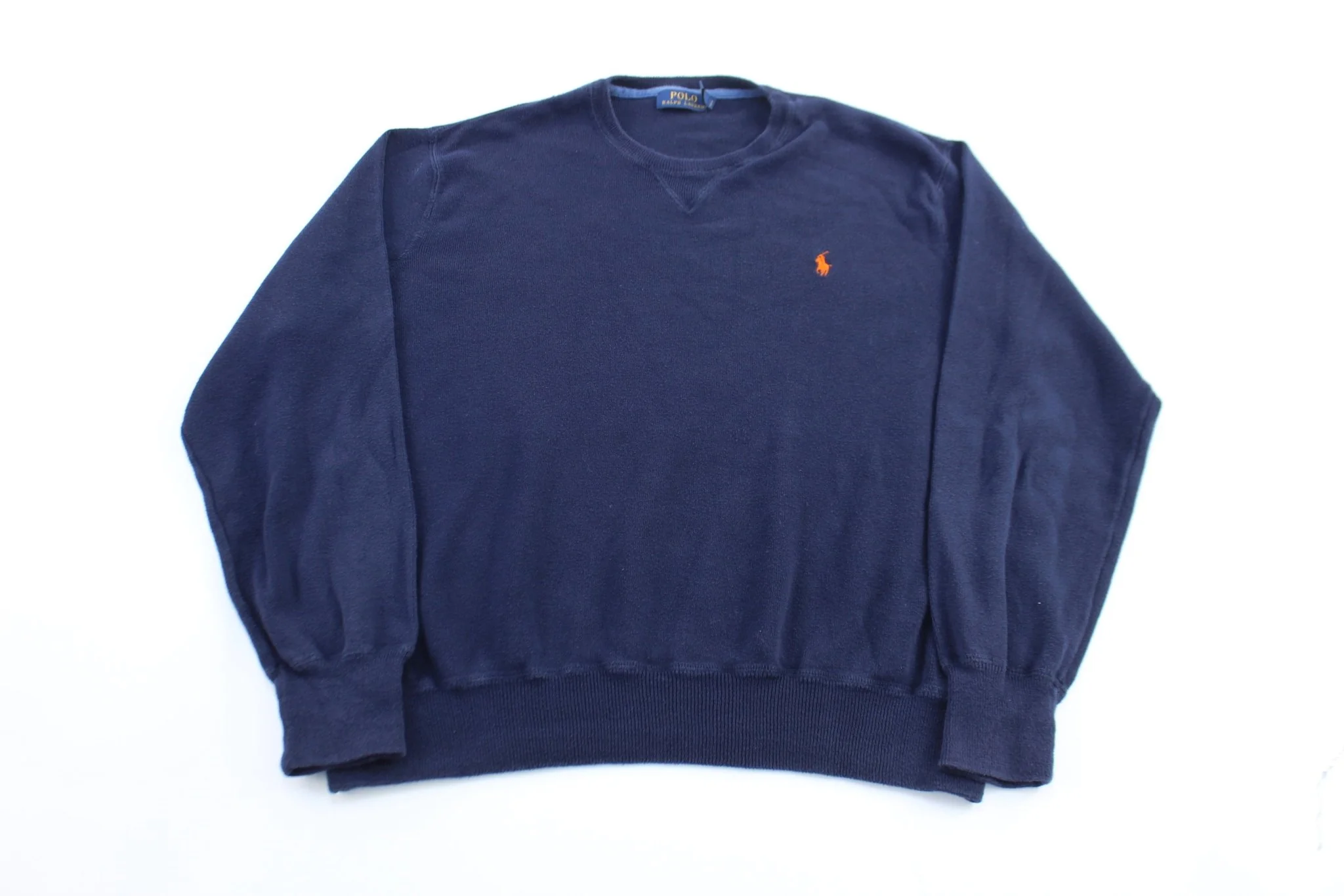 Polo Ralph Lauren Embroidered Logo Blue Sweater
