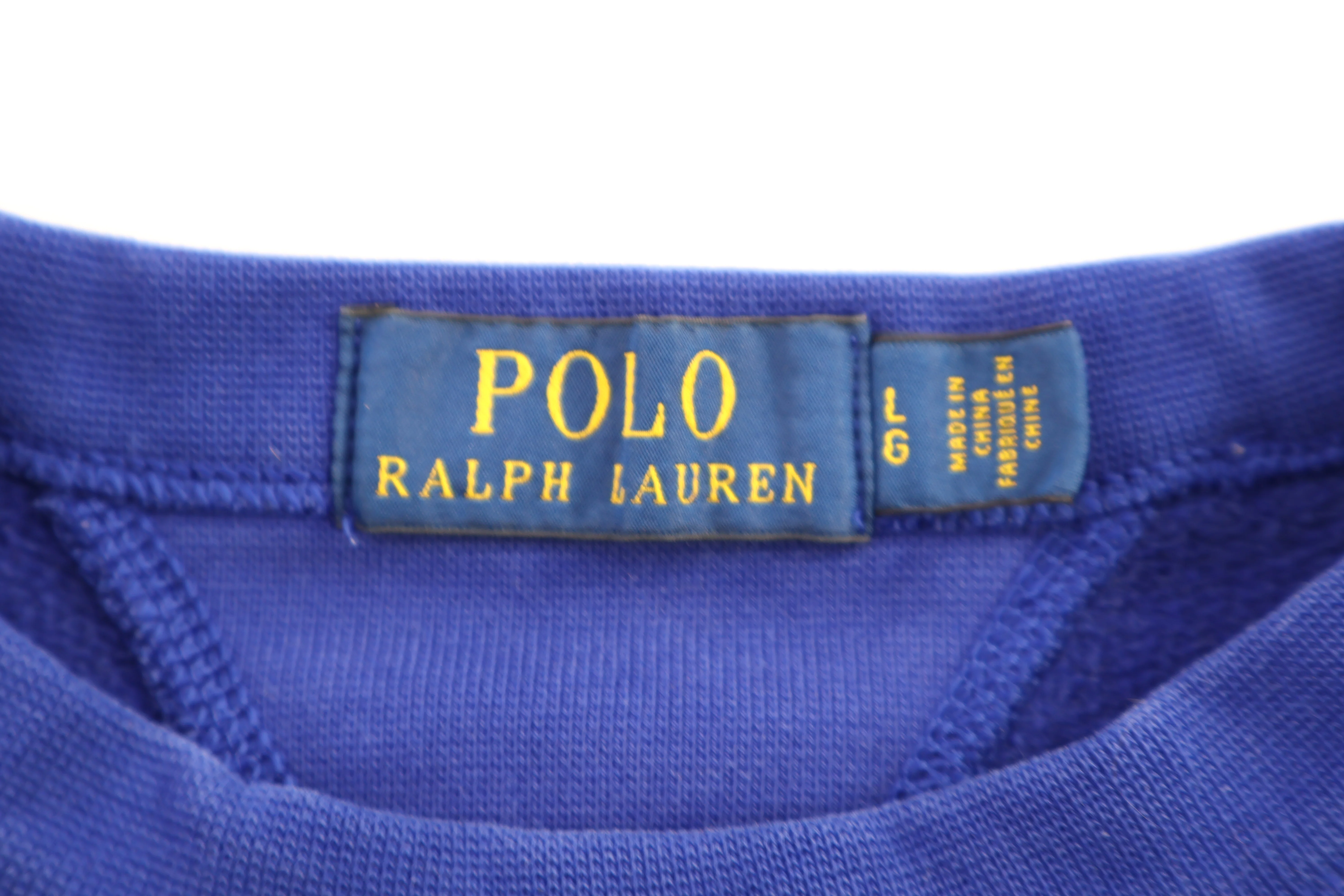Polo Ralph Lauren Embroidered Logo Blue Sweater - Image 3