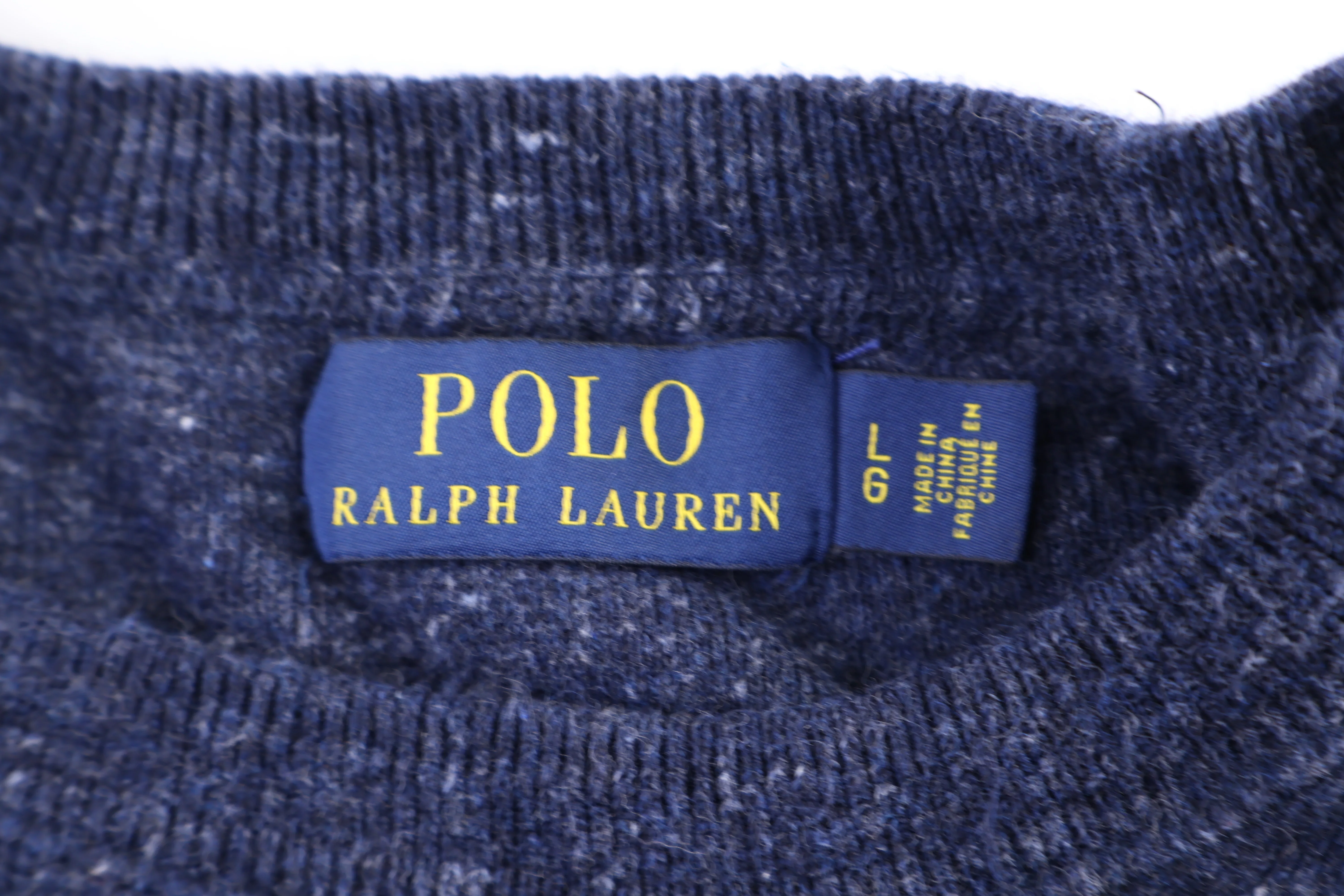 Polo Ralph Lauren Embroidered Logo Blue Sweater - Image 3