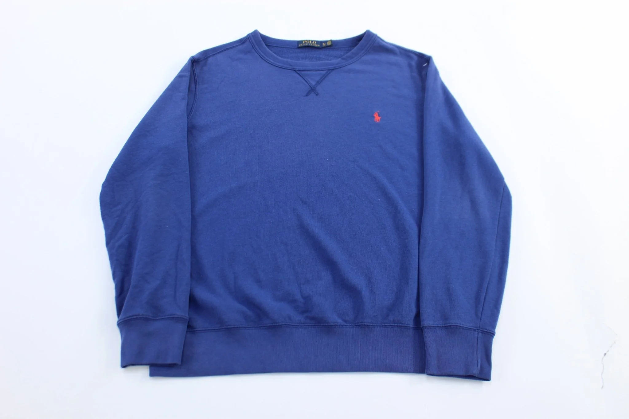 Polo Ralph Lauren Embroidered Logo Blue Sweatshirt