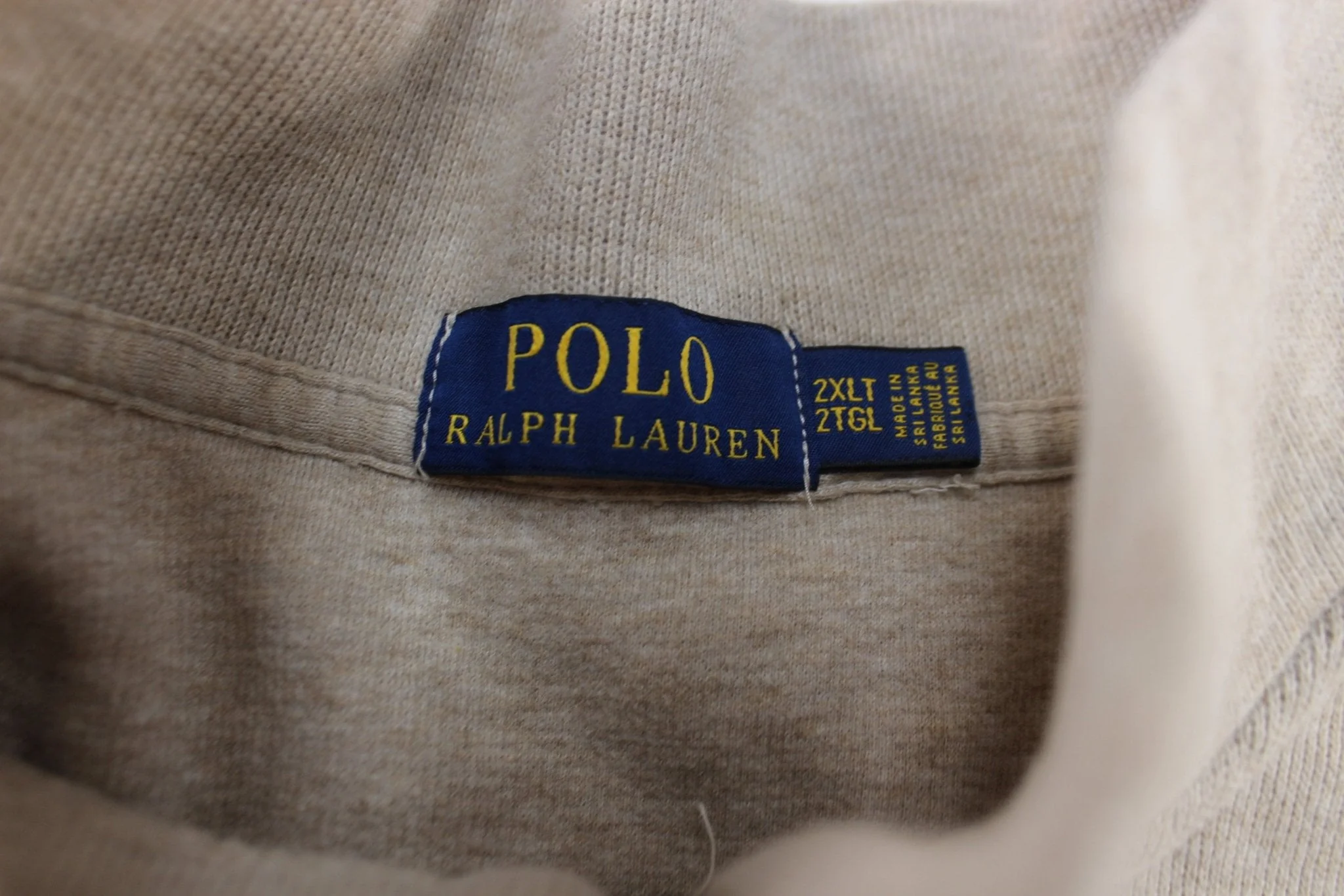 Polo Ralph Lauren Embroidered Logo Cream Pullover Sweater - Image 3