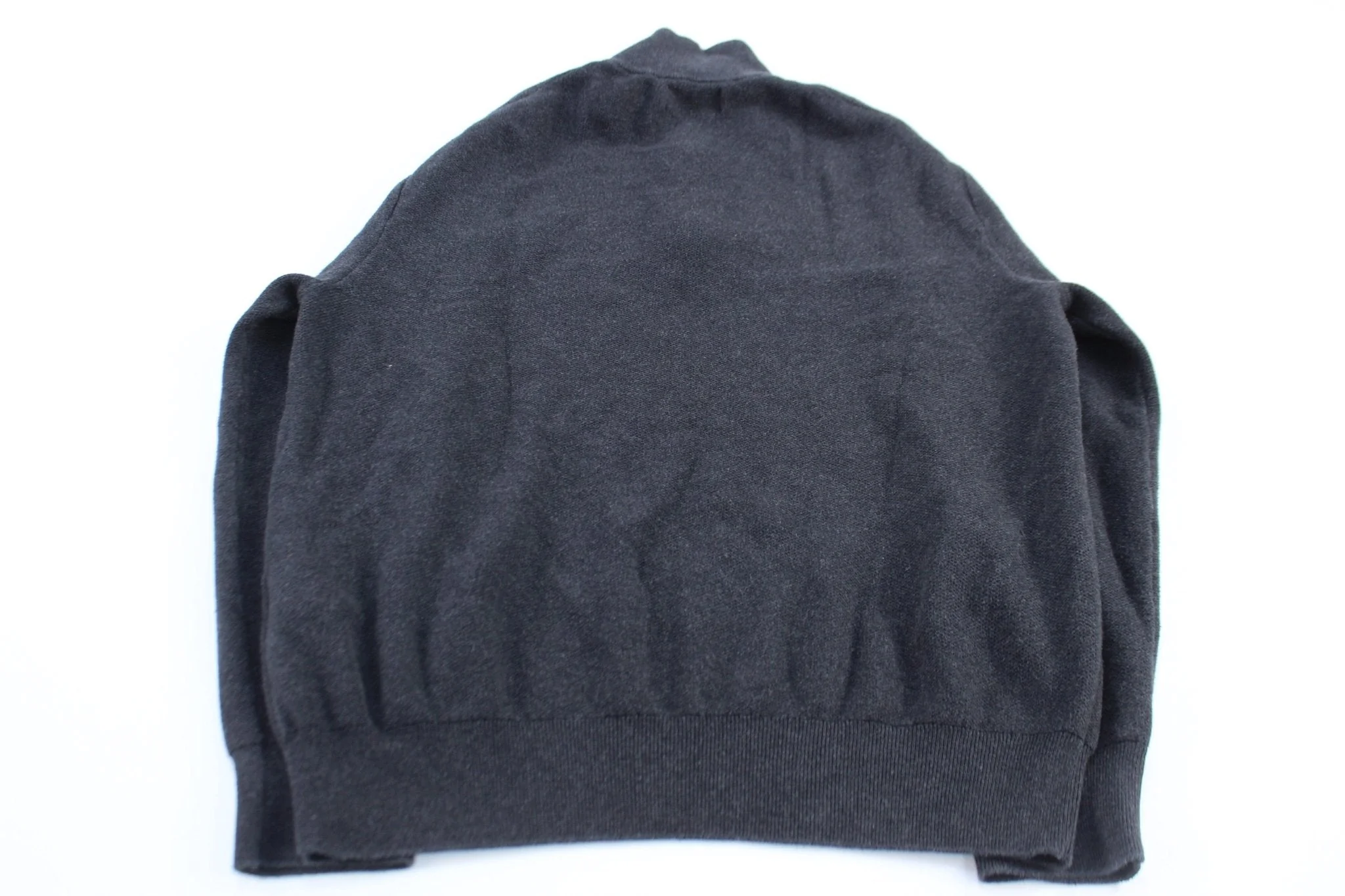 Polo Ralph Lauren Embroidered Logo Dark Grey Pullover Sweater - Image 2
