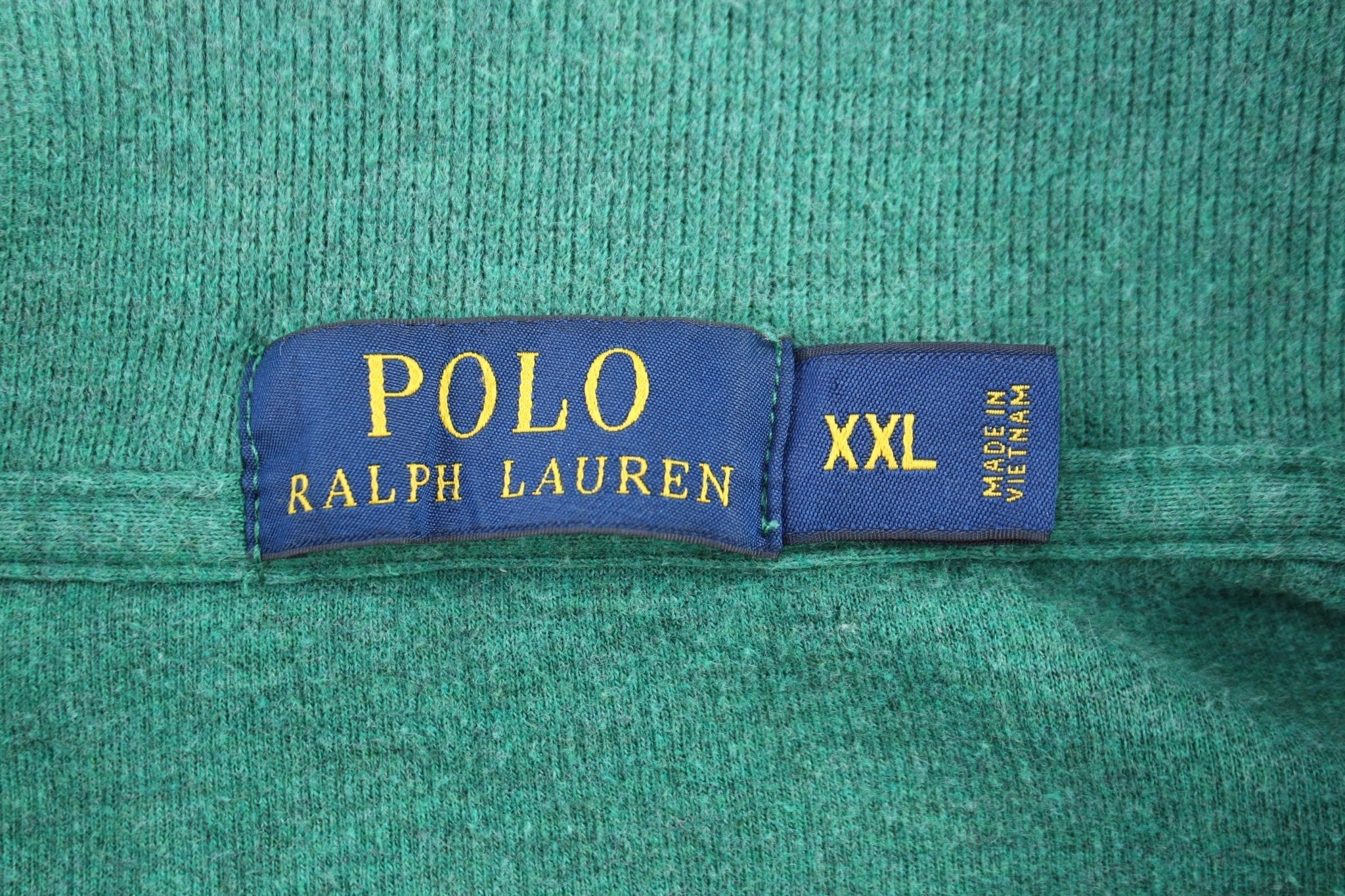 Polo Ralph Lauren Embroidered Logo Green Quarter Zip Sweater - Image 4
