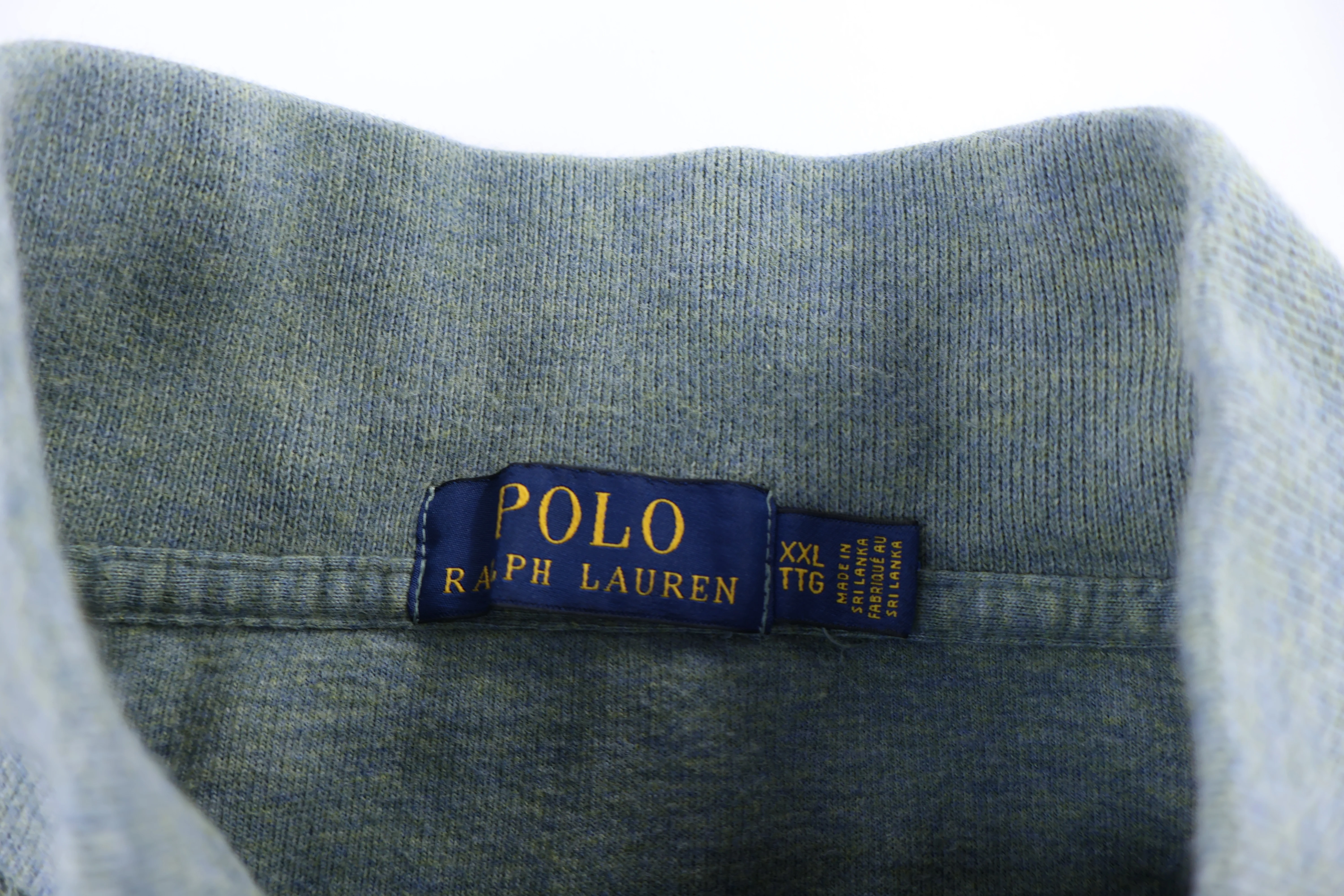 Polo Ralph Lauren Embroidered Logo Green Quarter Zip Sweater - Image 4