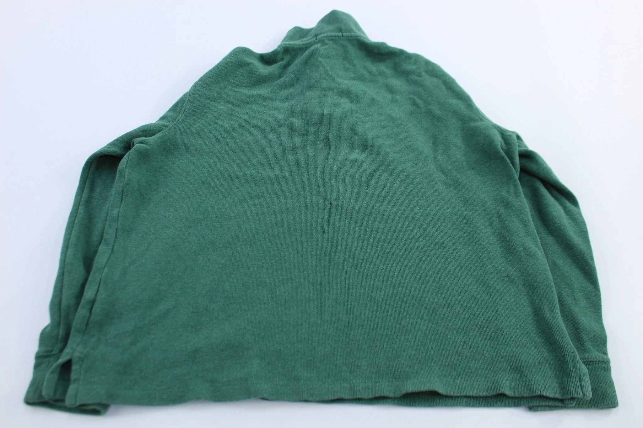 Polo Ralph Lauren Embroidered Logo Green Quarter Zip Sweater - Image 2