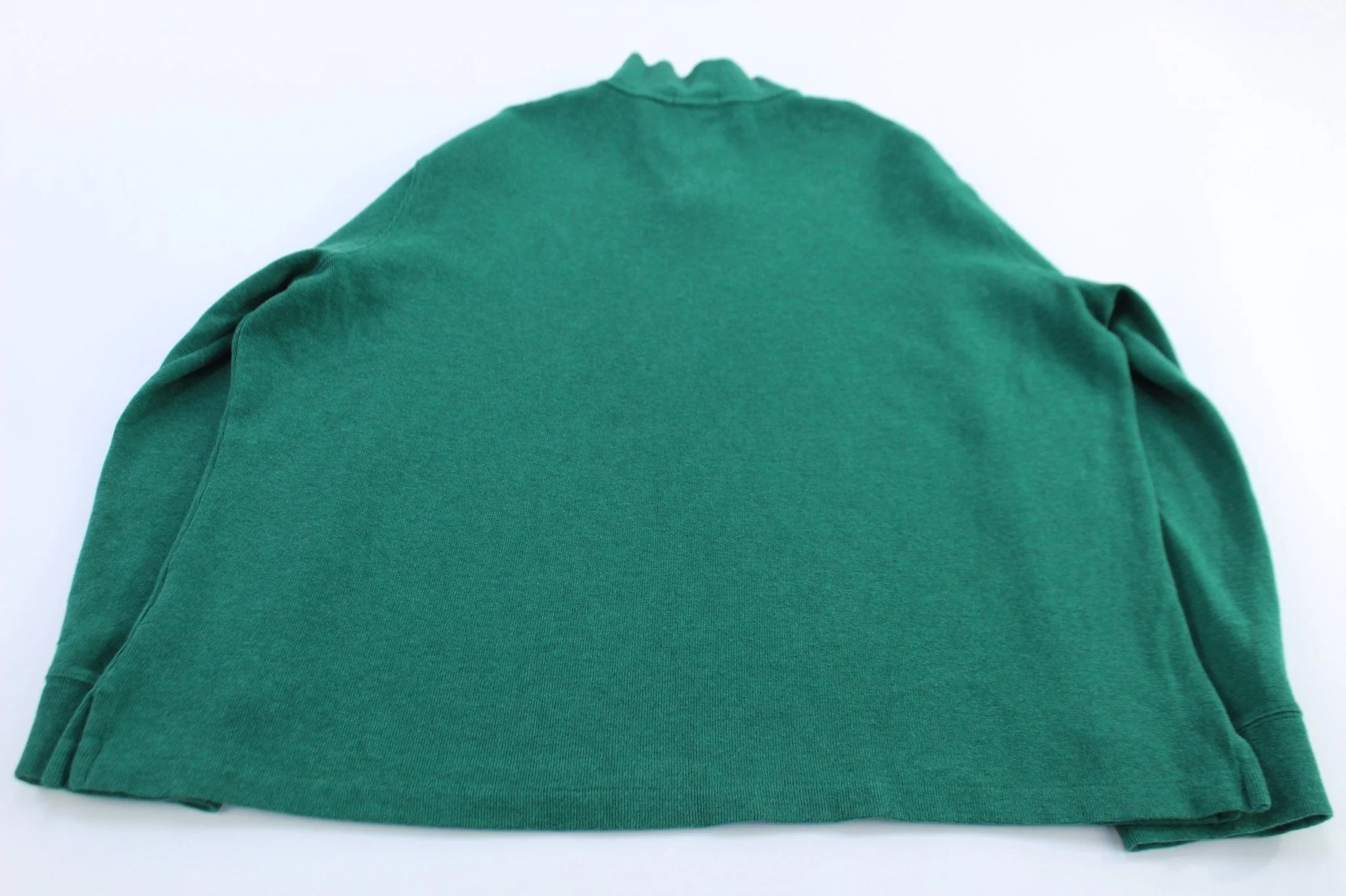 Polo Ralph Lauren Embroidered Logo Green Quarter Zip Sweater - Image 2