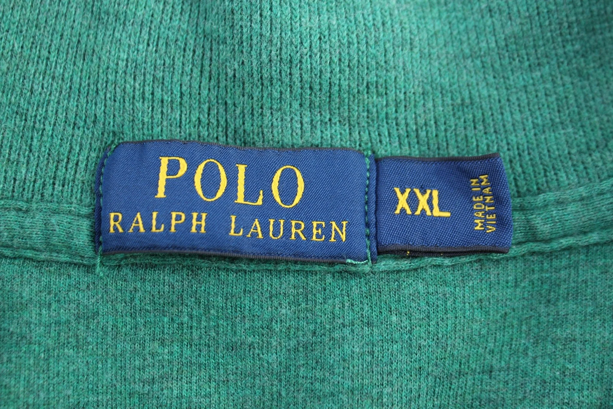 Polo Ralph Lauren Embroidered Logo Green Quarter Zip Sweater - Image 3