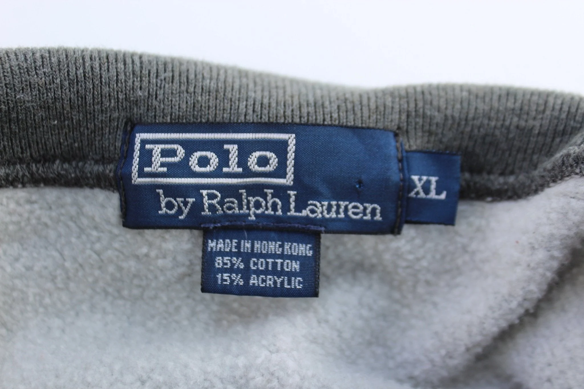Polo Ralph Lauren Embroidered Logo Grey & Black Sweatshirt - Image 4