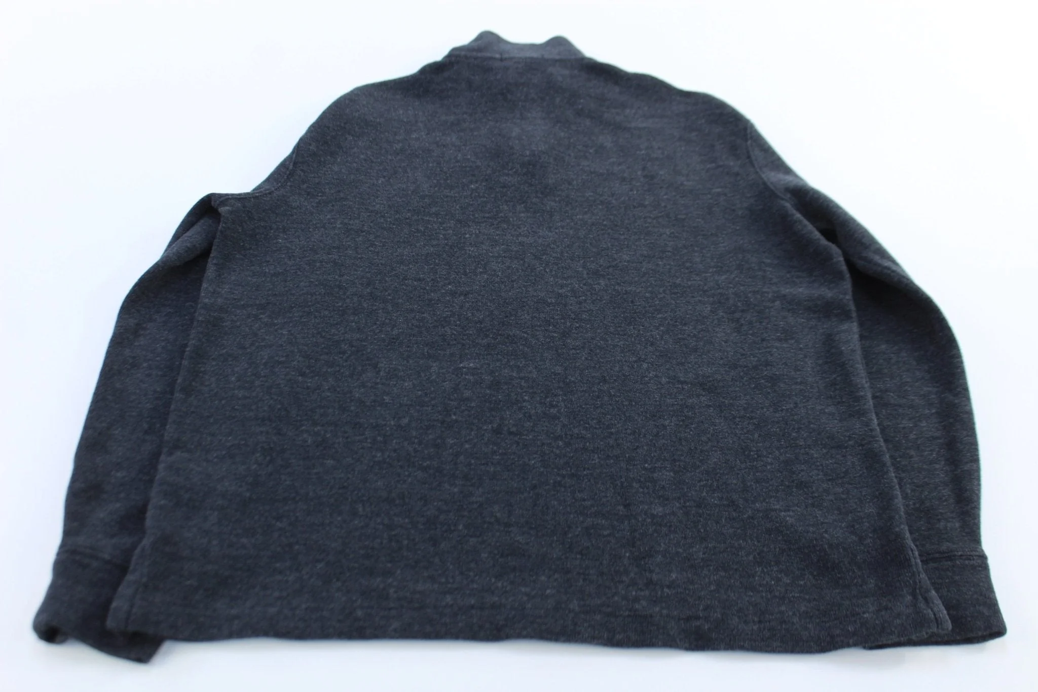 Polo Ralph Lauren Embroidered Logo Grey Quarter Zip Sweater - Image 2