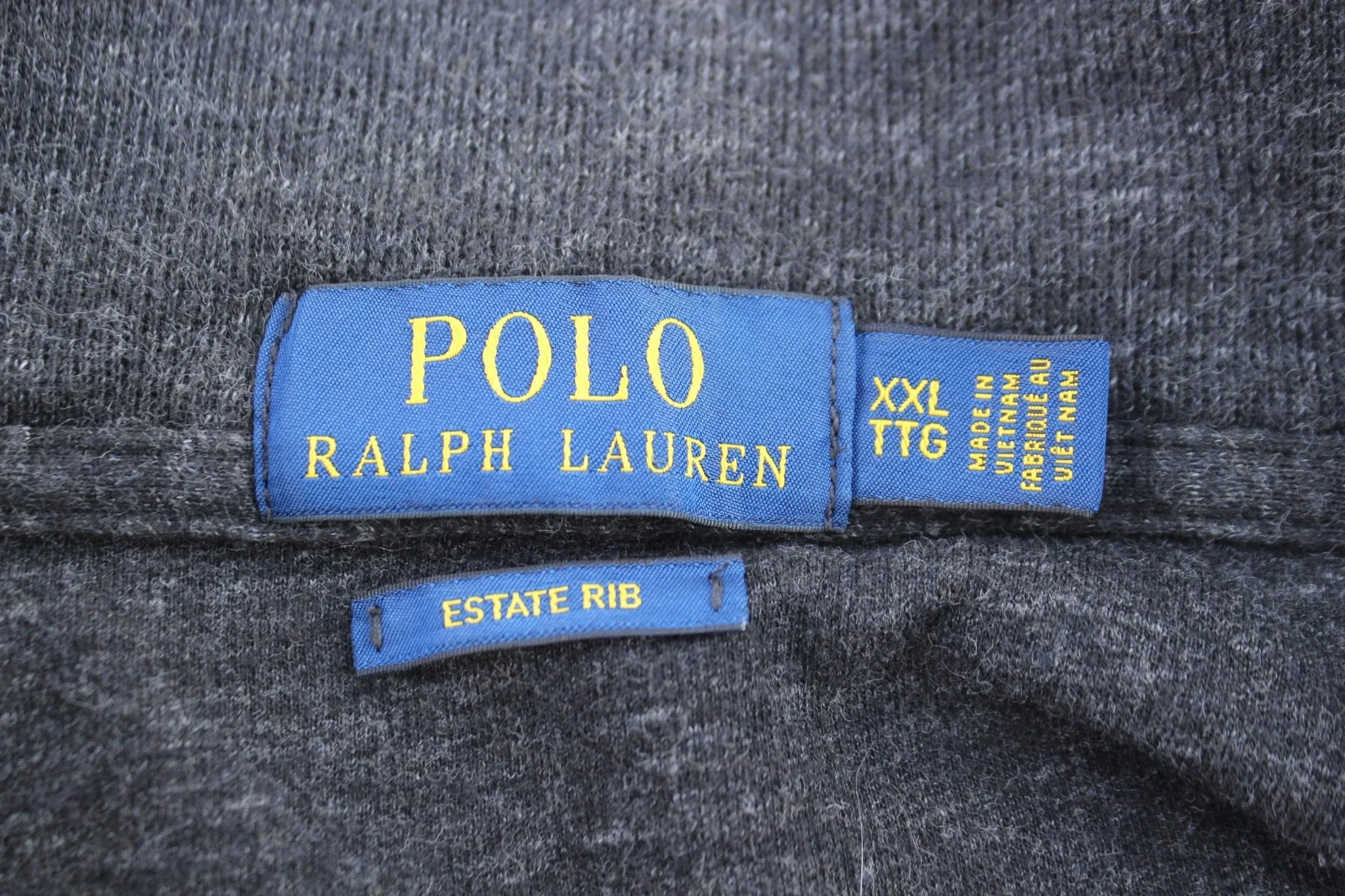Polo Ralph Lauren Embroidered Logo Grey Quarter Zip Sweater - Image 3